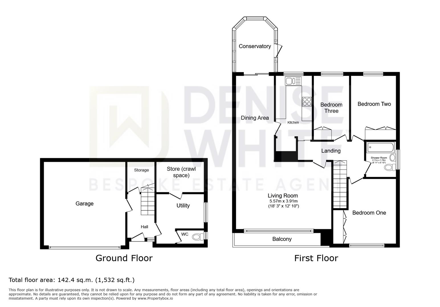 Pine Trees, Mount Road, Leek floorplan