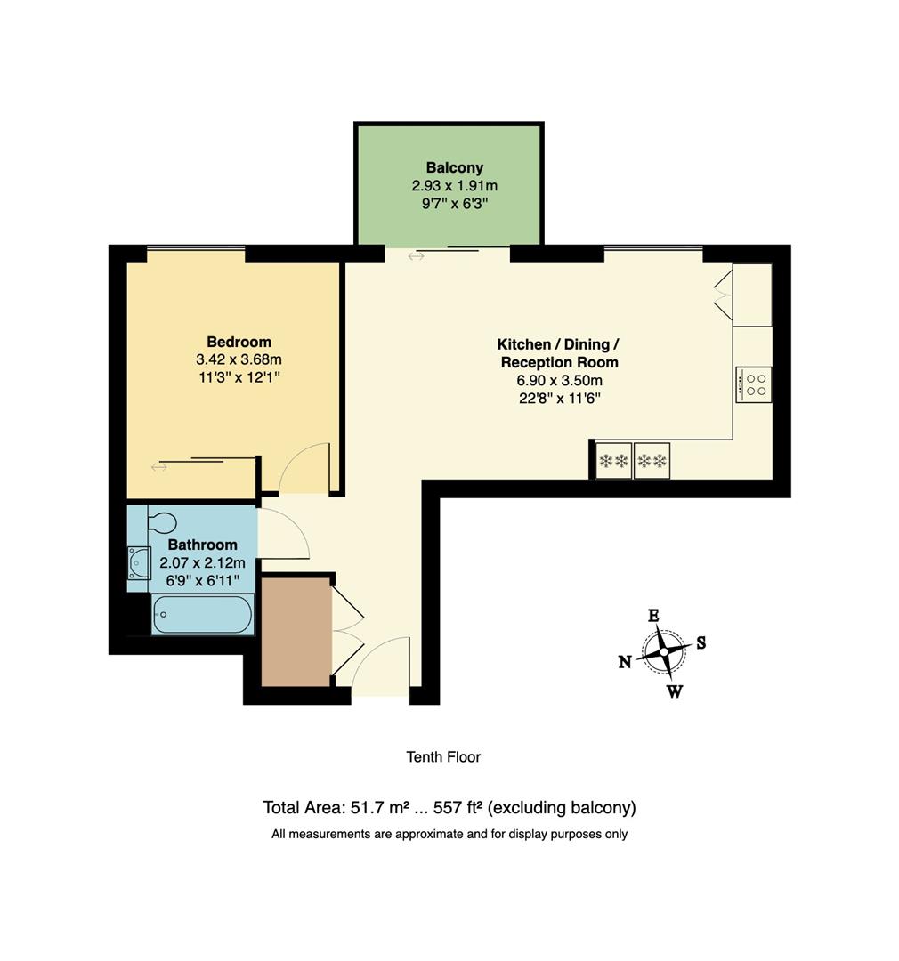 1006 Navigation Point, 2, Hale Wharf, Tottenham floorplan
