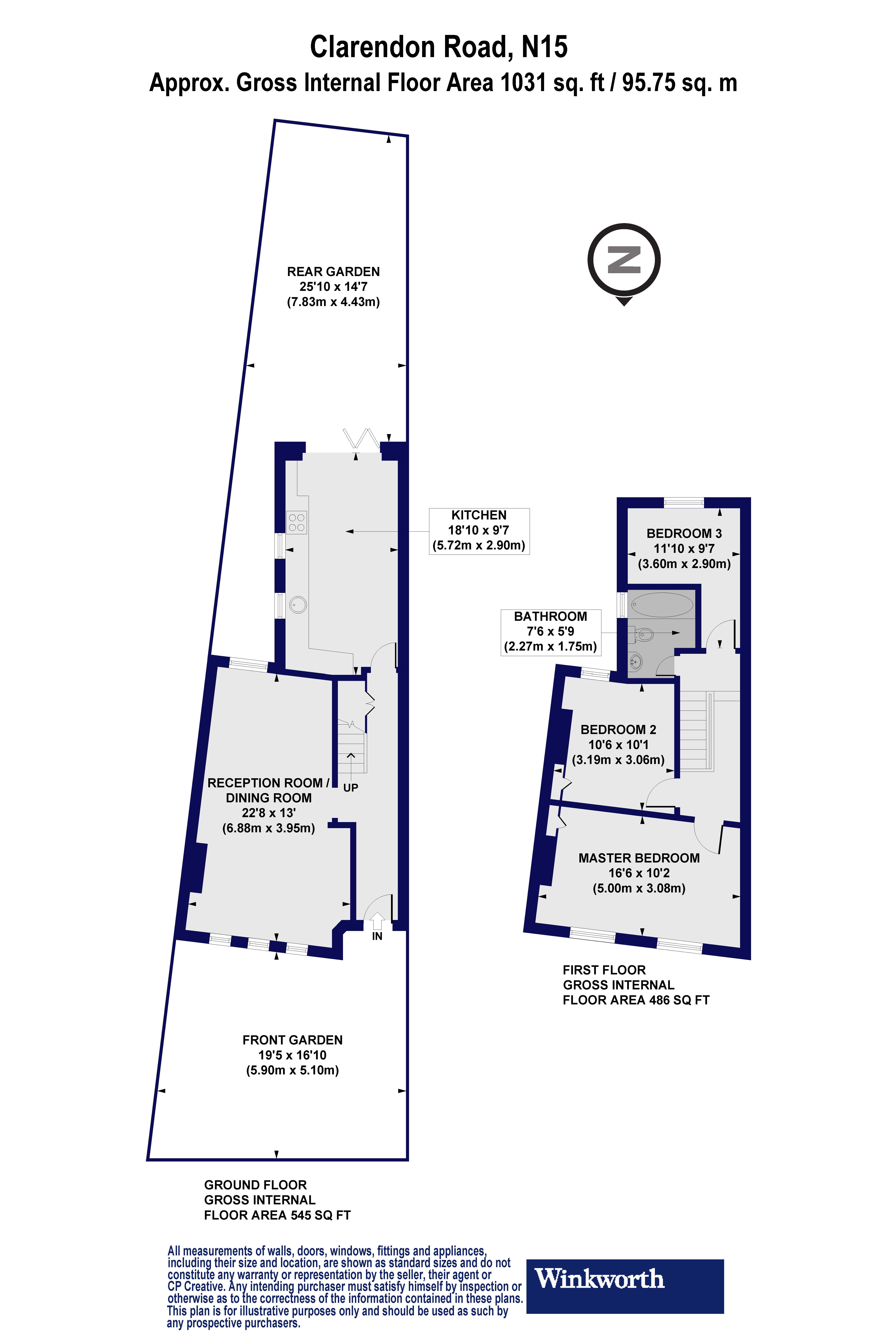 23, Clarendon Road, London floorplan