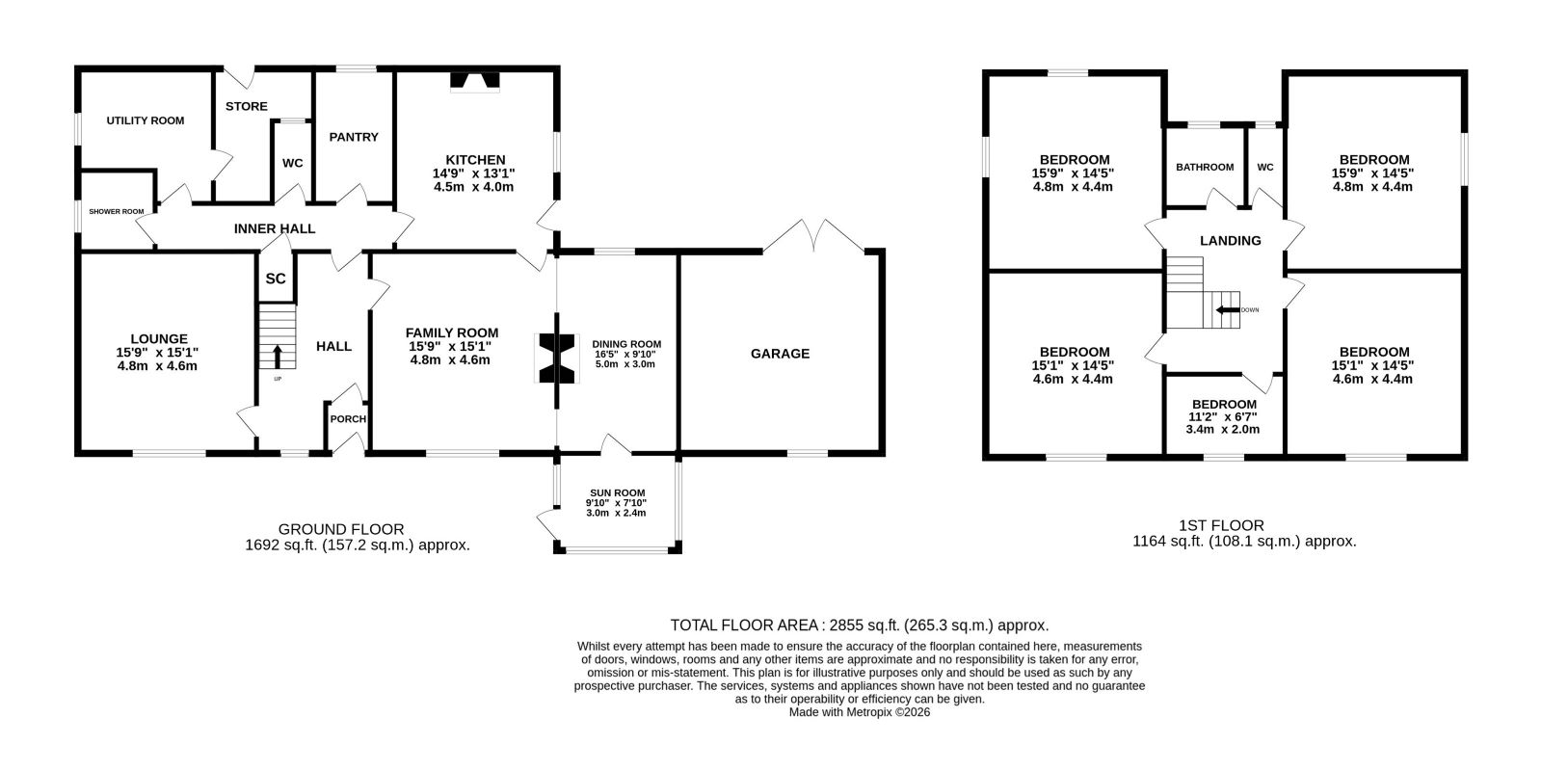 Middle Weald Farm, Calverton floorplan
