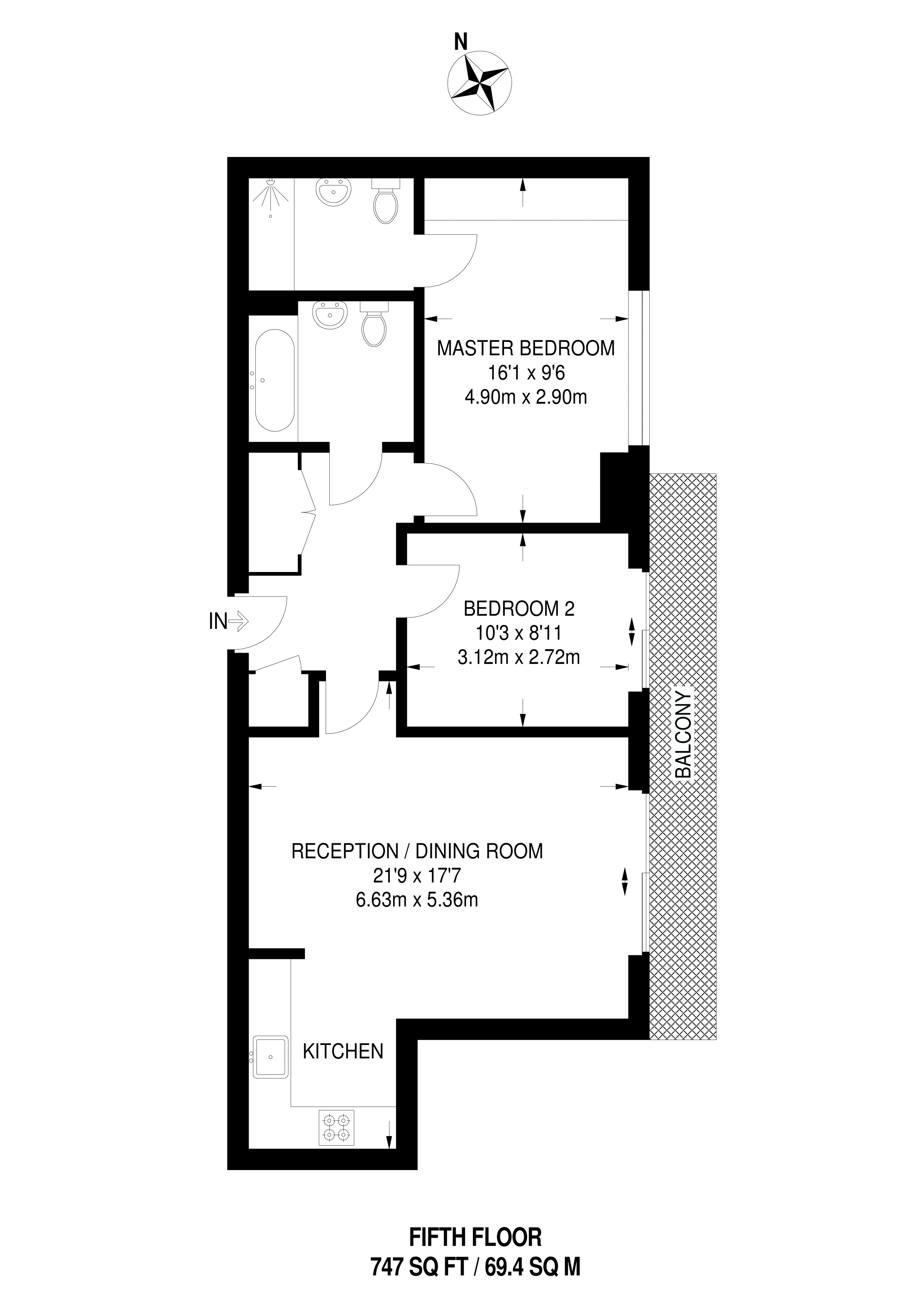 2 Bedrooms Flat to rent in Upper Richmond Road, Putney SW15