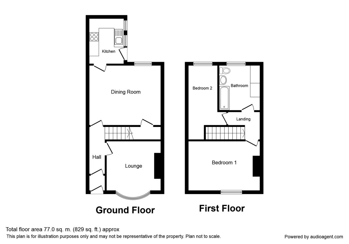 2 Bedrooms Terraced house to rent in Yarrow Road, Chorley PR6