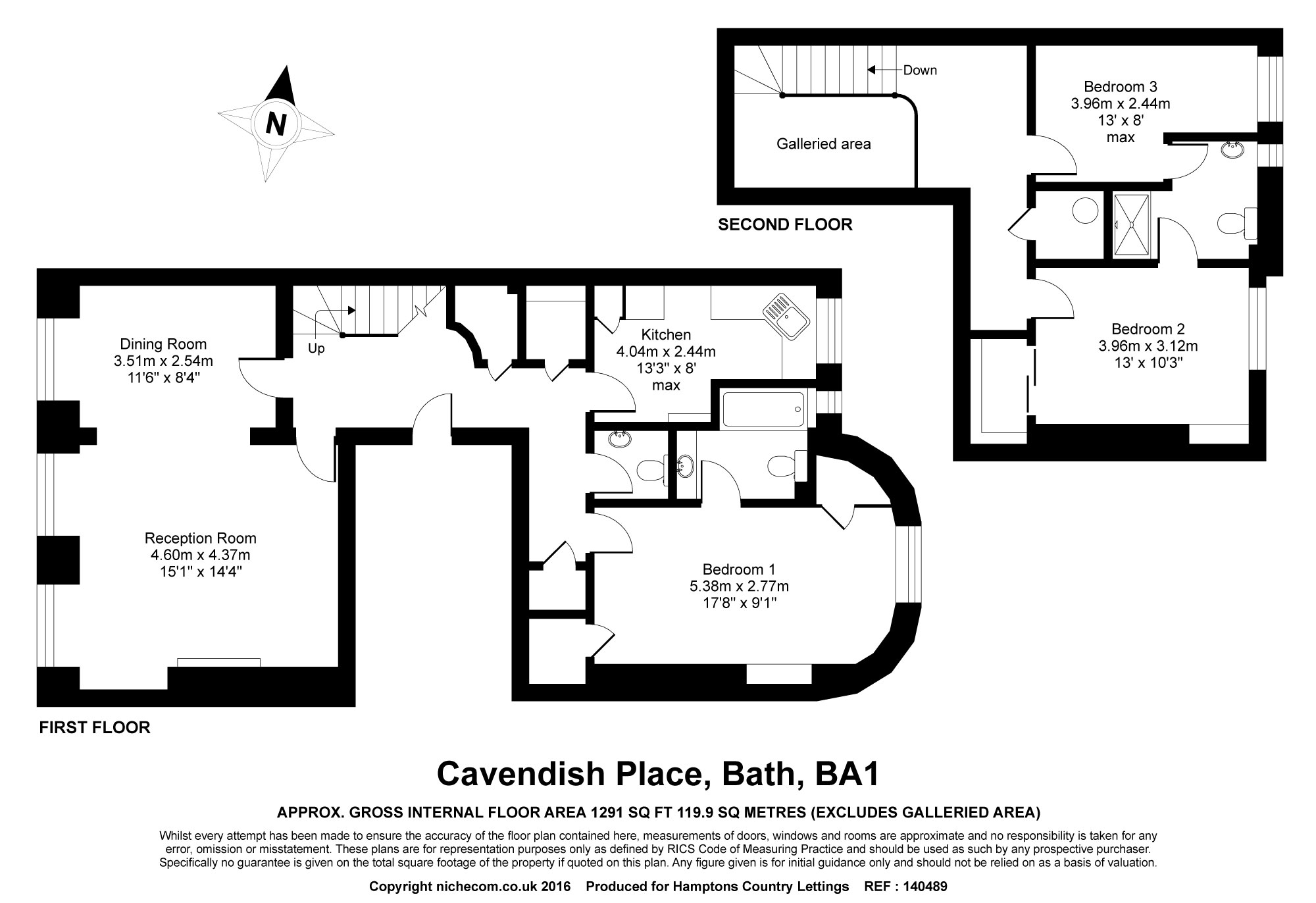 3 Bedrooms Maisonette to rent in Cavendish Place, Bath BA1