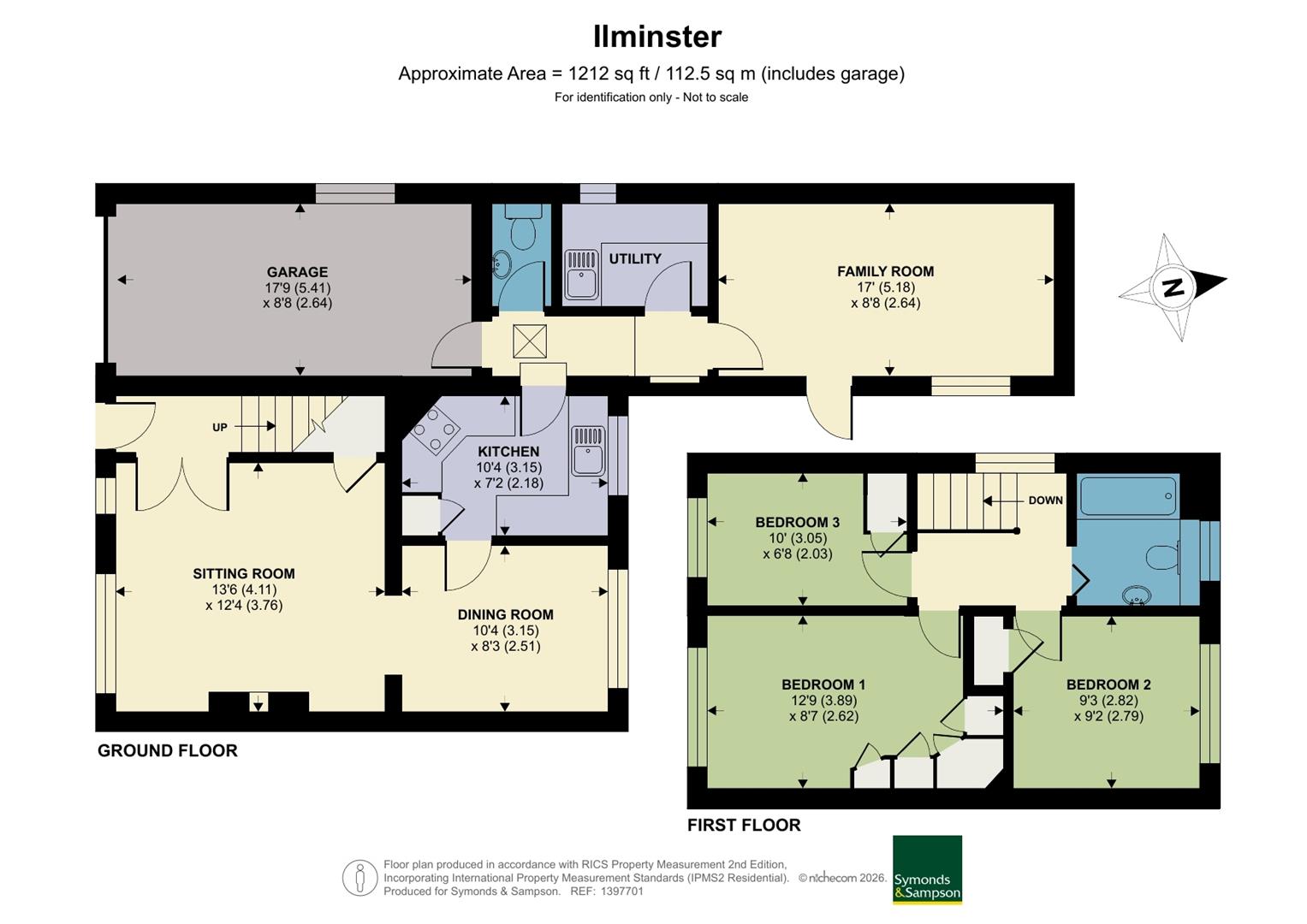 27, Herne Rise, Ilminster floorplan