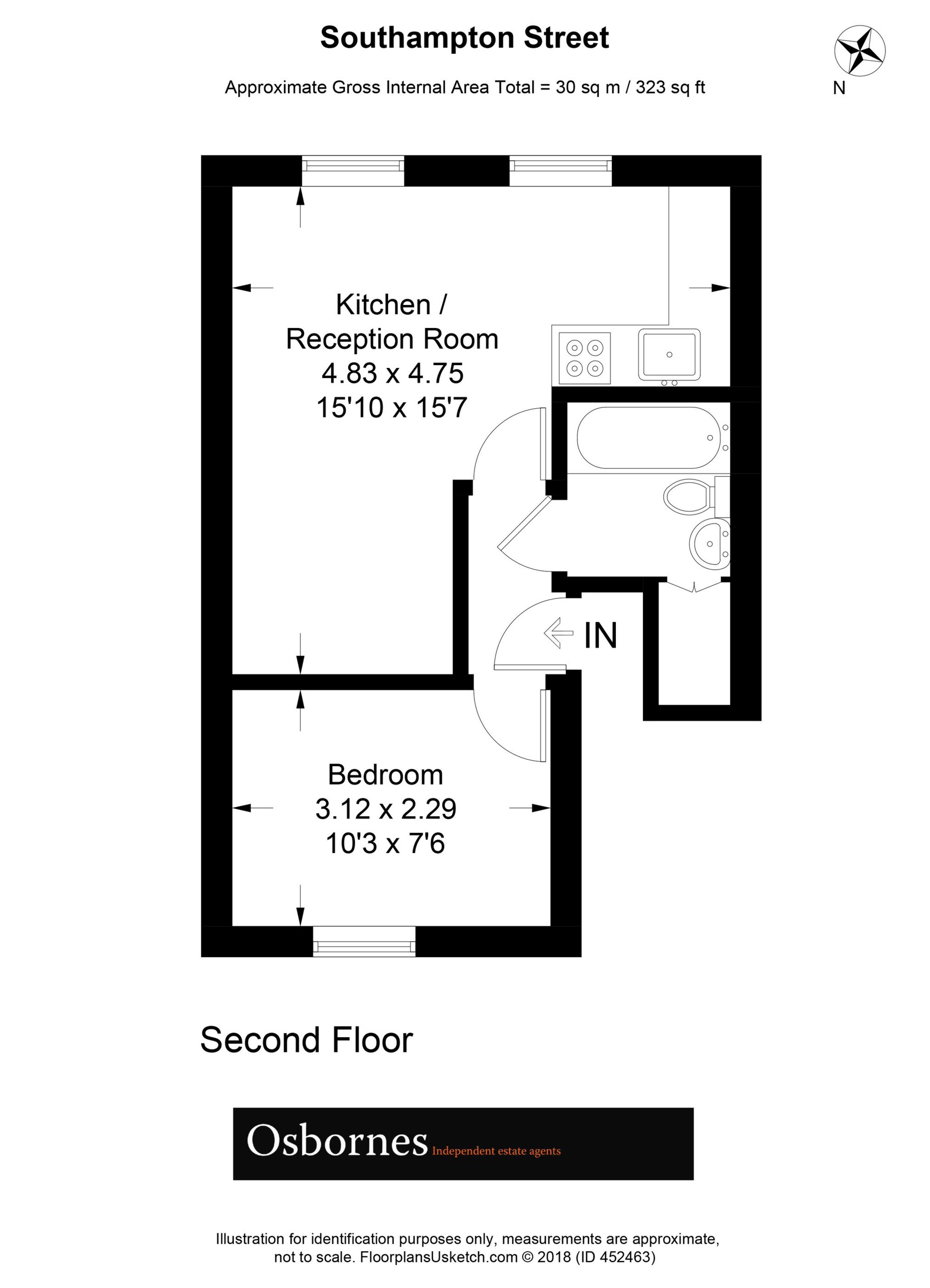 1 Bedrooms Flat to rent in Southampton Street, Farnborough GU14