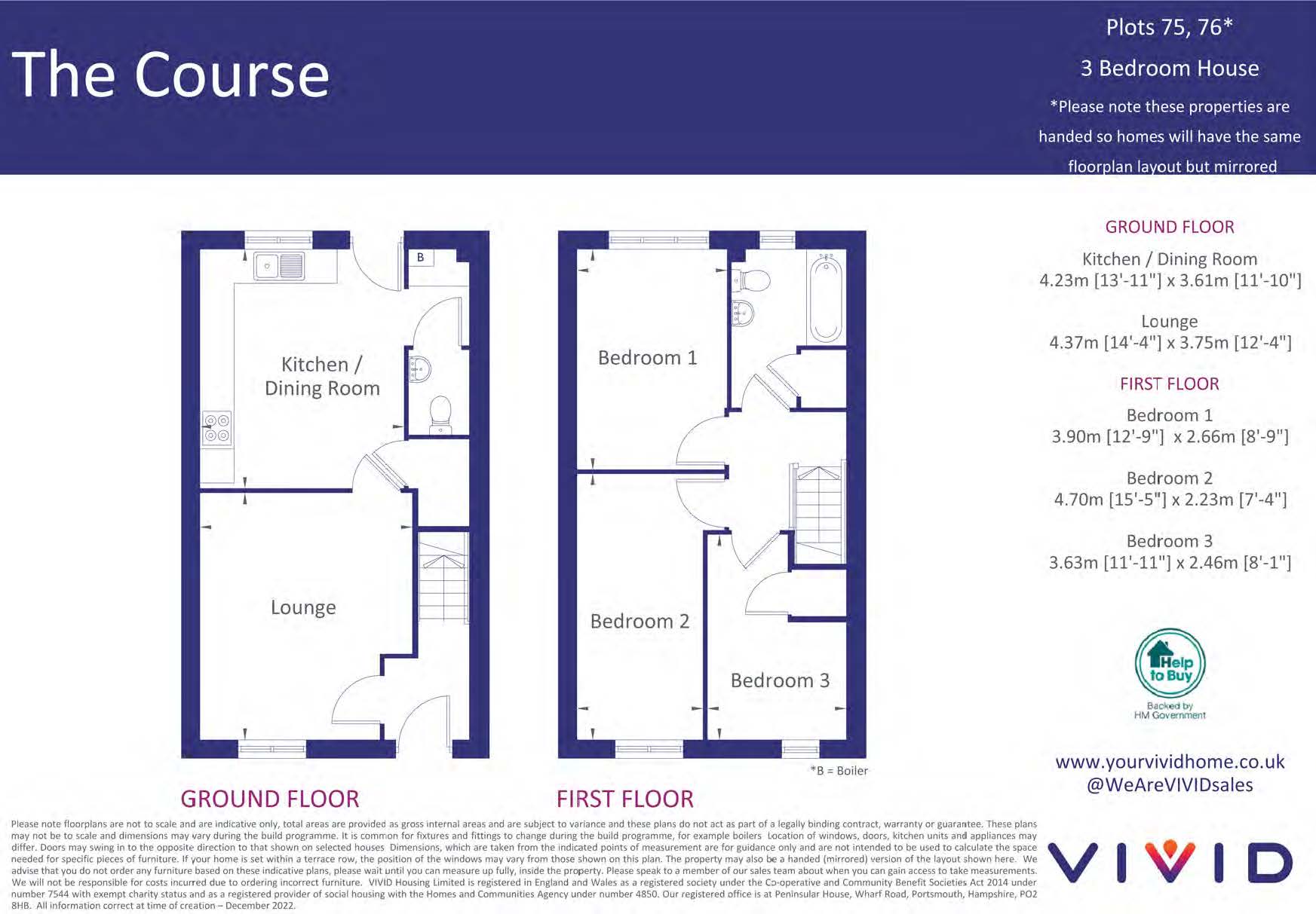 Vivid The Course, Basingstoke, Hampshire RG23, 3 bedroom semi
