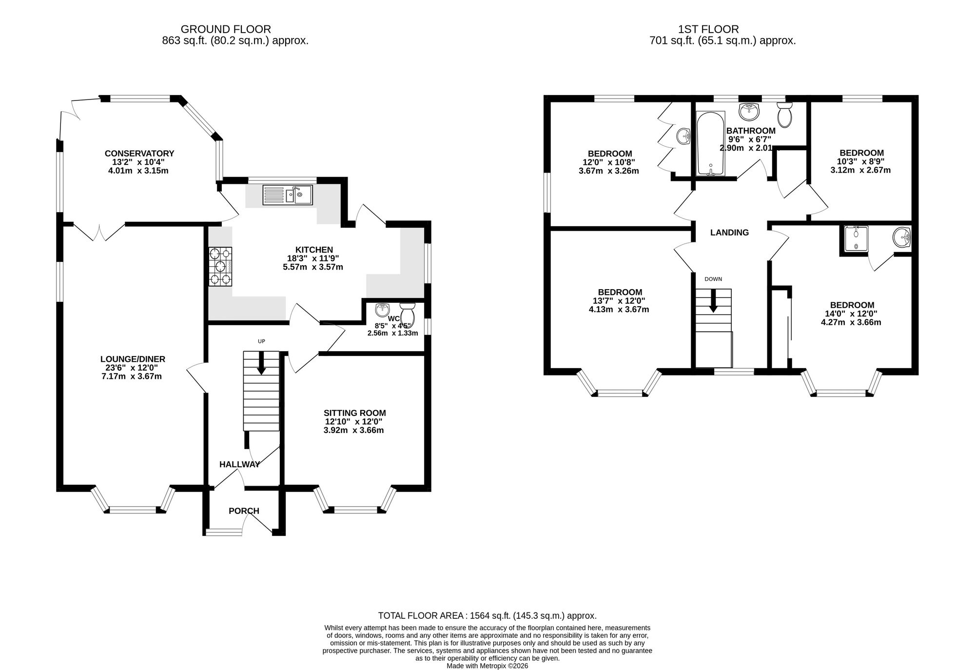 3 Fields Park Crescent, Newport floorplan