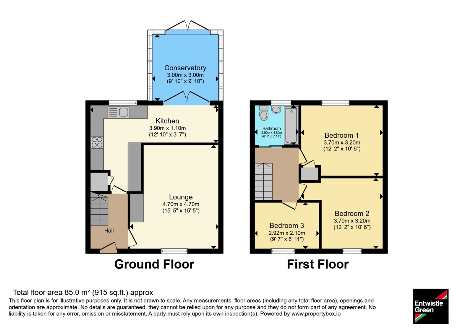 43, Lytham Drive, Greater Manchester floorplan