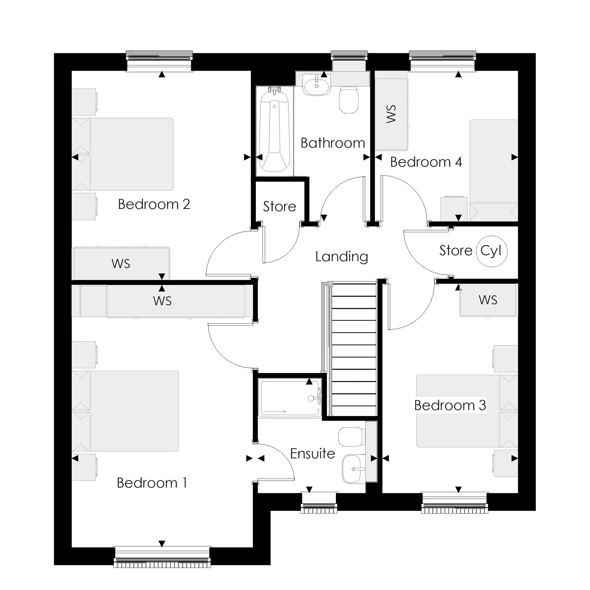 219, Off Evans Way, Witham floorplan