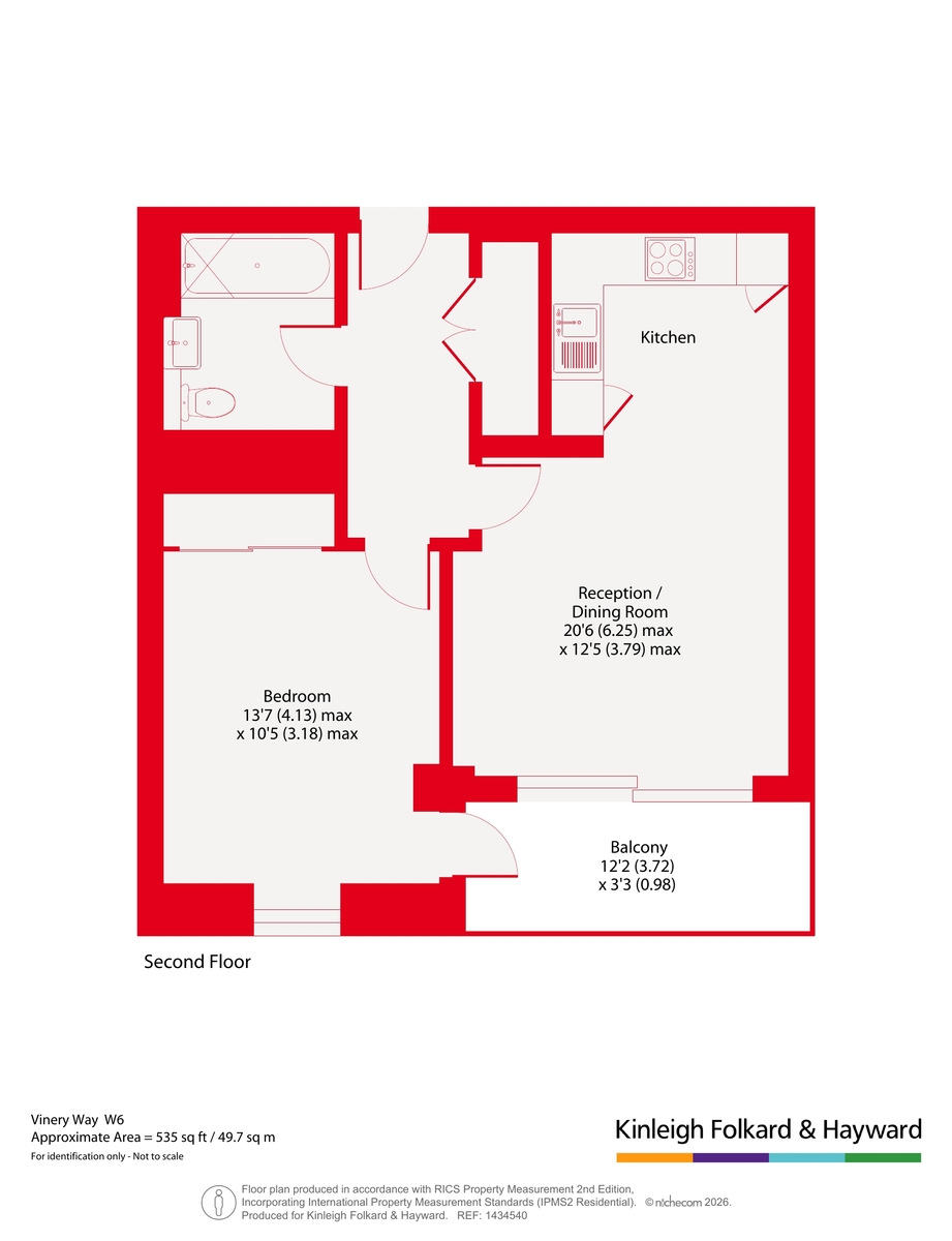 Flat 8, Evelina Court,, Vinery Way, London floorplan