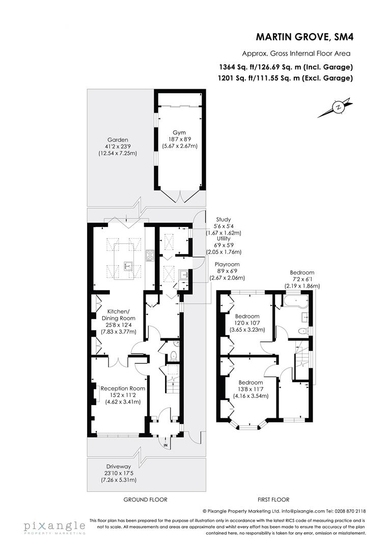 3, Martin Grove, Morden floorplan