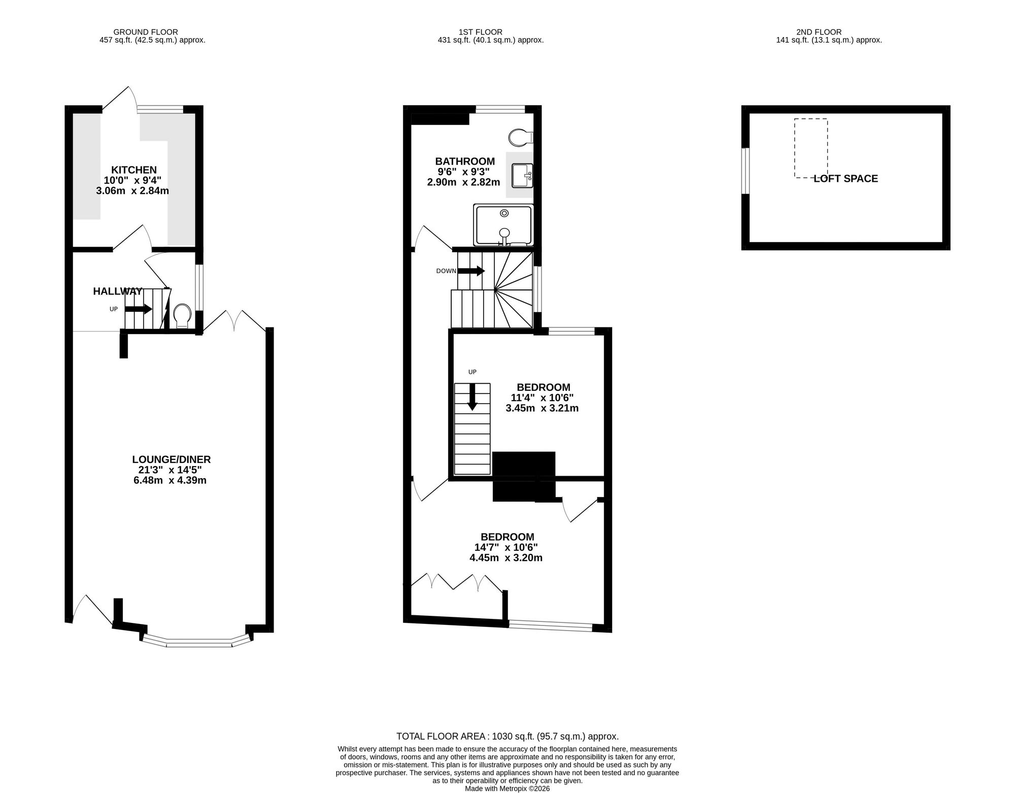 98 Cromwell Road, Southsea floorplan