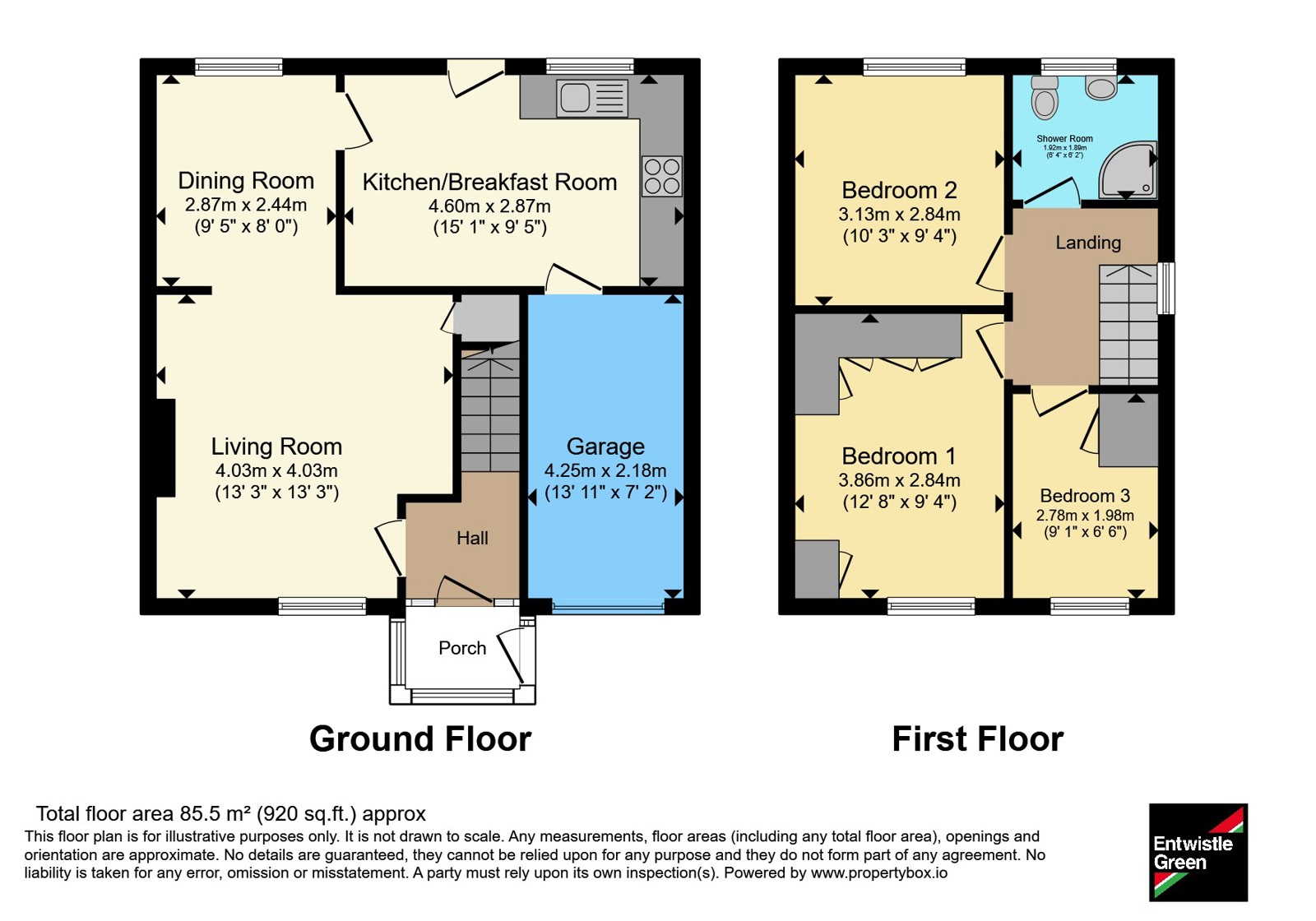 6, Derwent Close, Merseyside floorplan