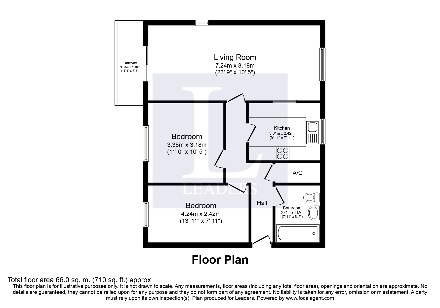 20, Ambleside Court, Clacton-on-Sea floorplan