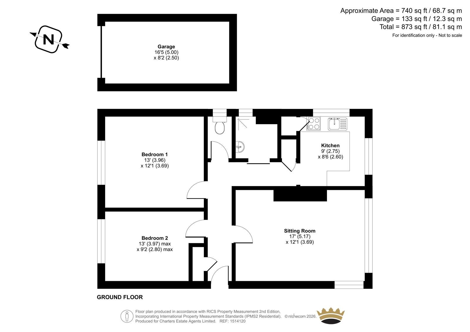 2 Cedar House,, Cissbury Avenue, Worthing floorplan