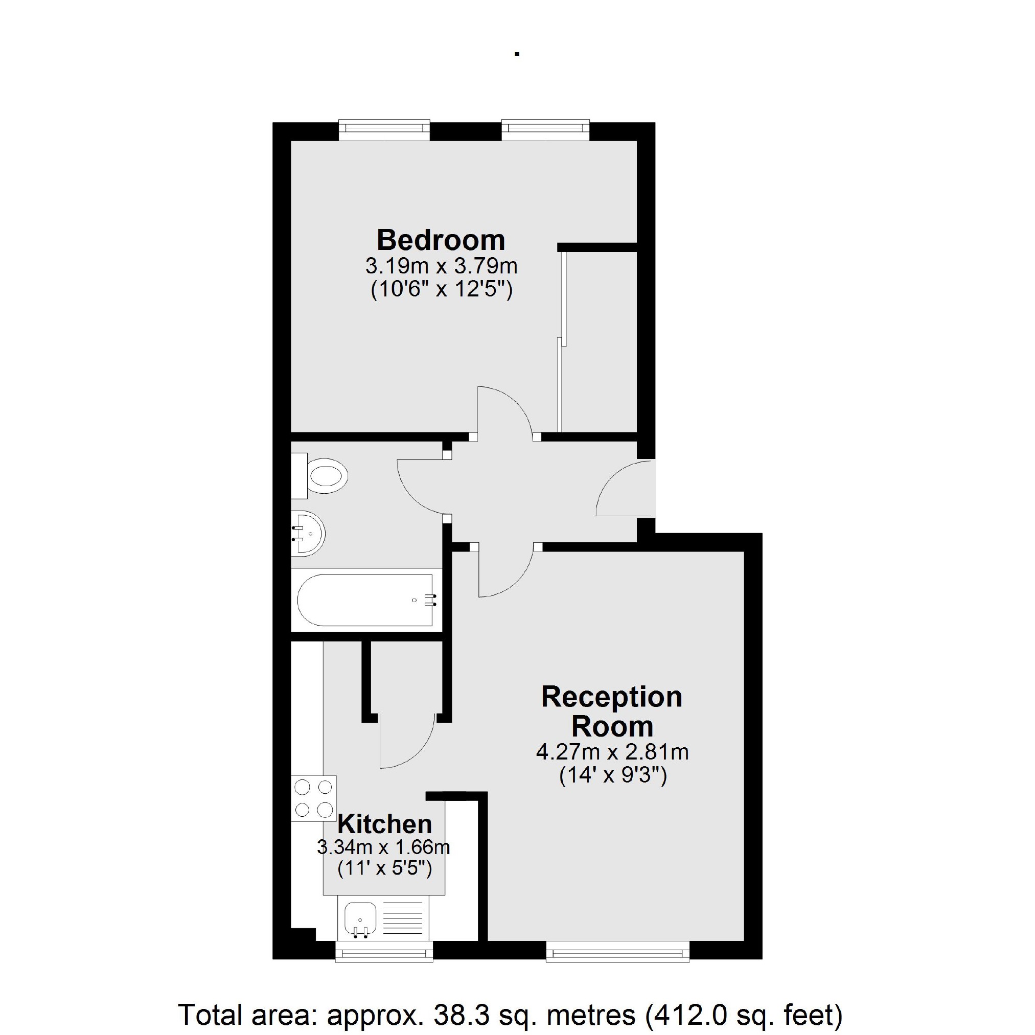 Flat 9, Jemotts Court, 1, Myers Lane, London floorplan