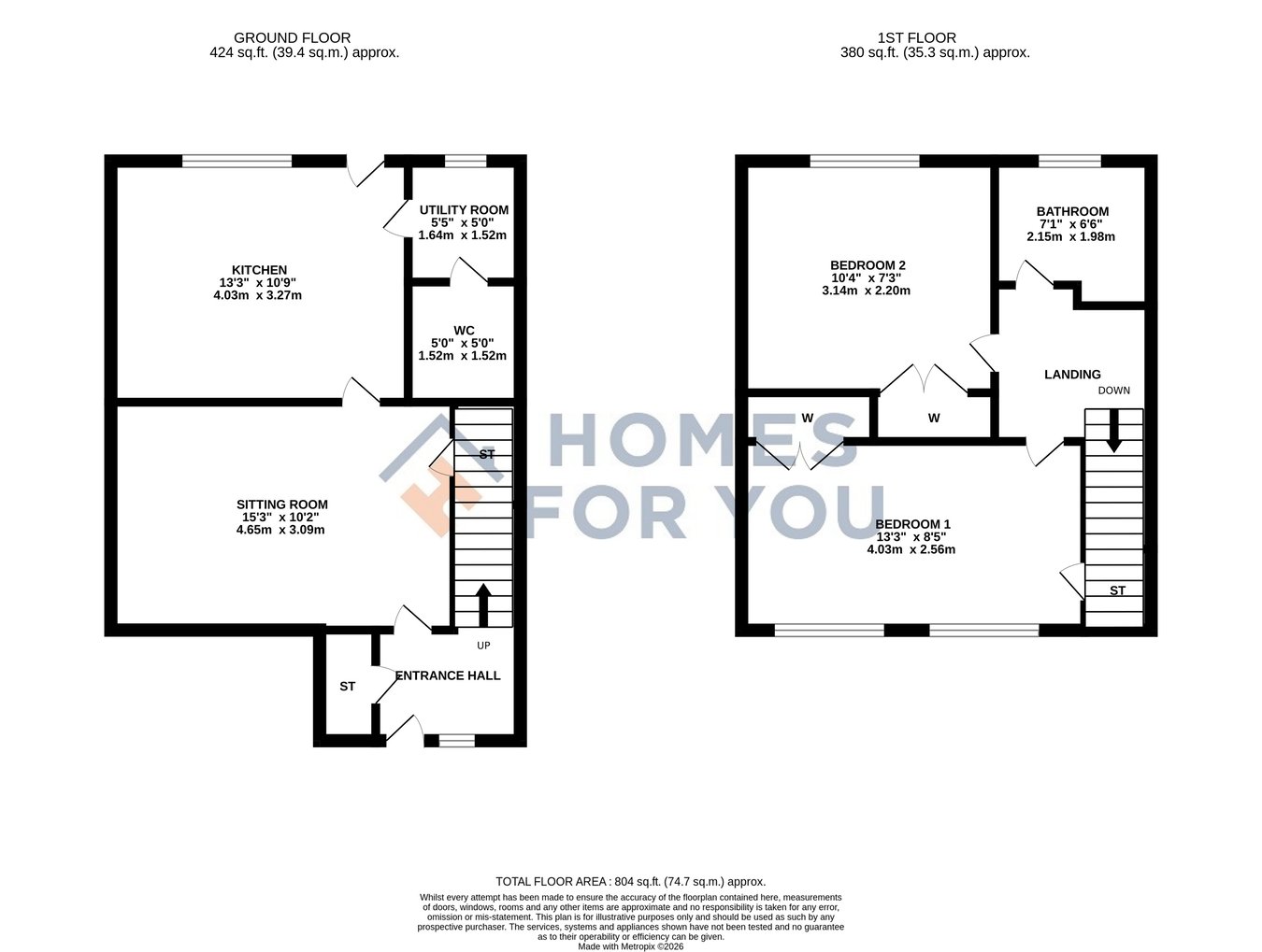 217, Wood Street, Grangemouth floorplan