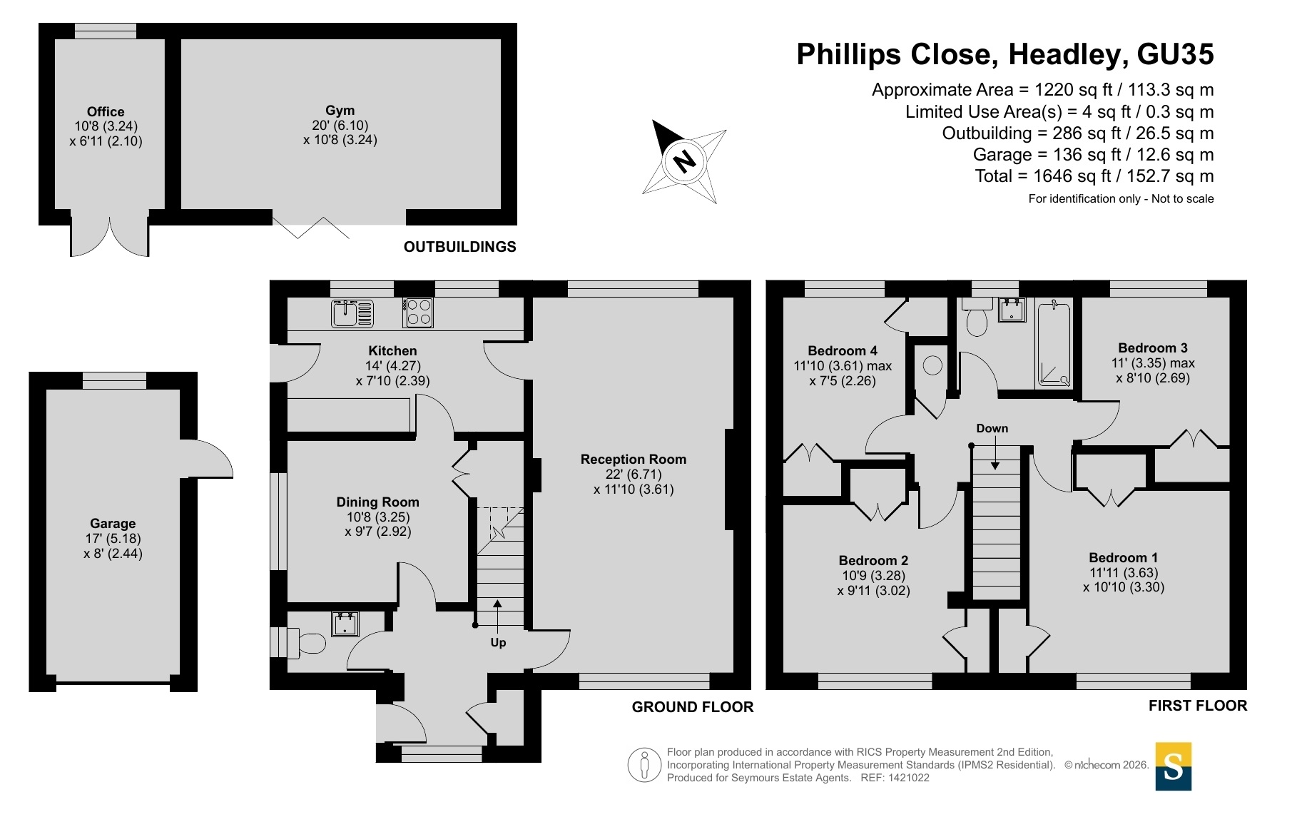 11, Phillips Close, Hampshire floorplan