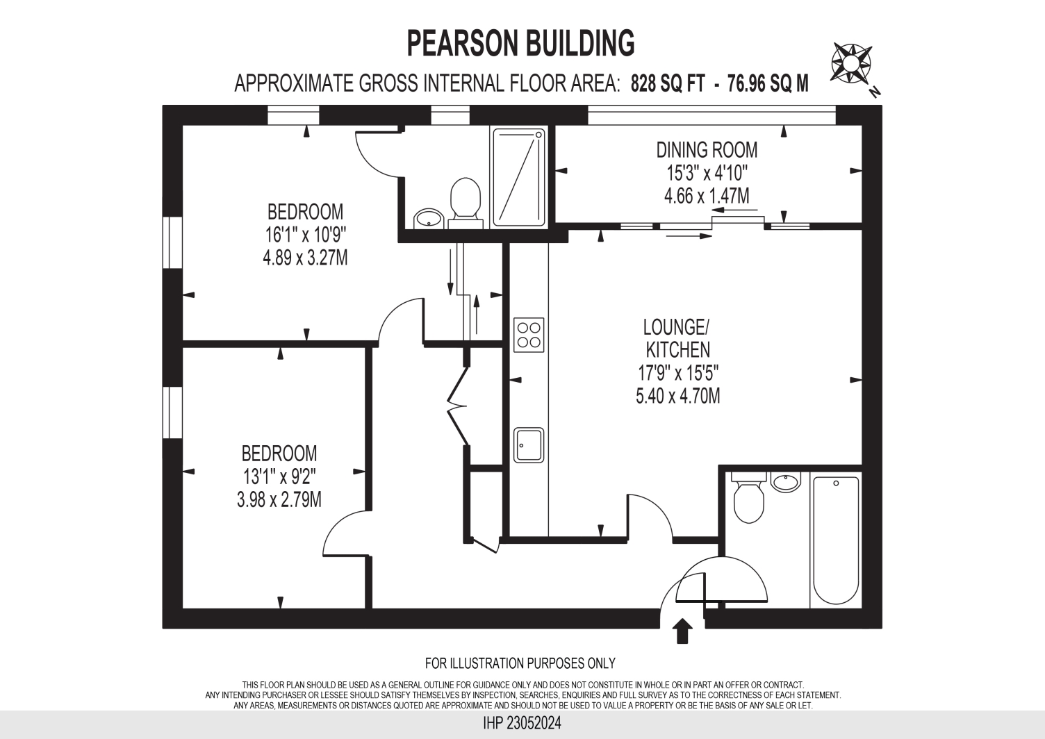 Flat 61,, Pearson Building, London Square, Croydon floorplan