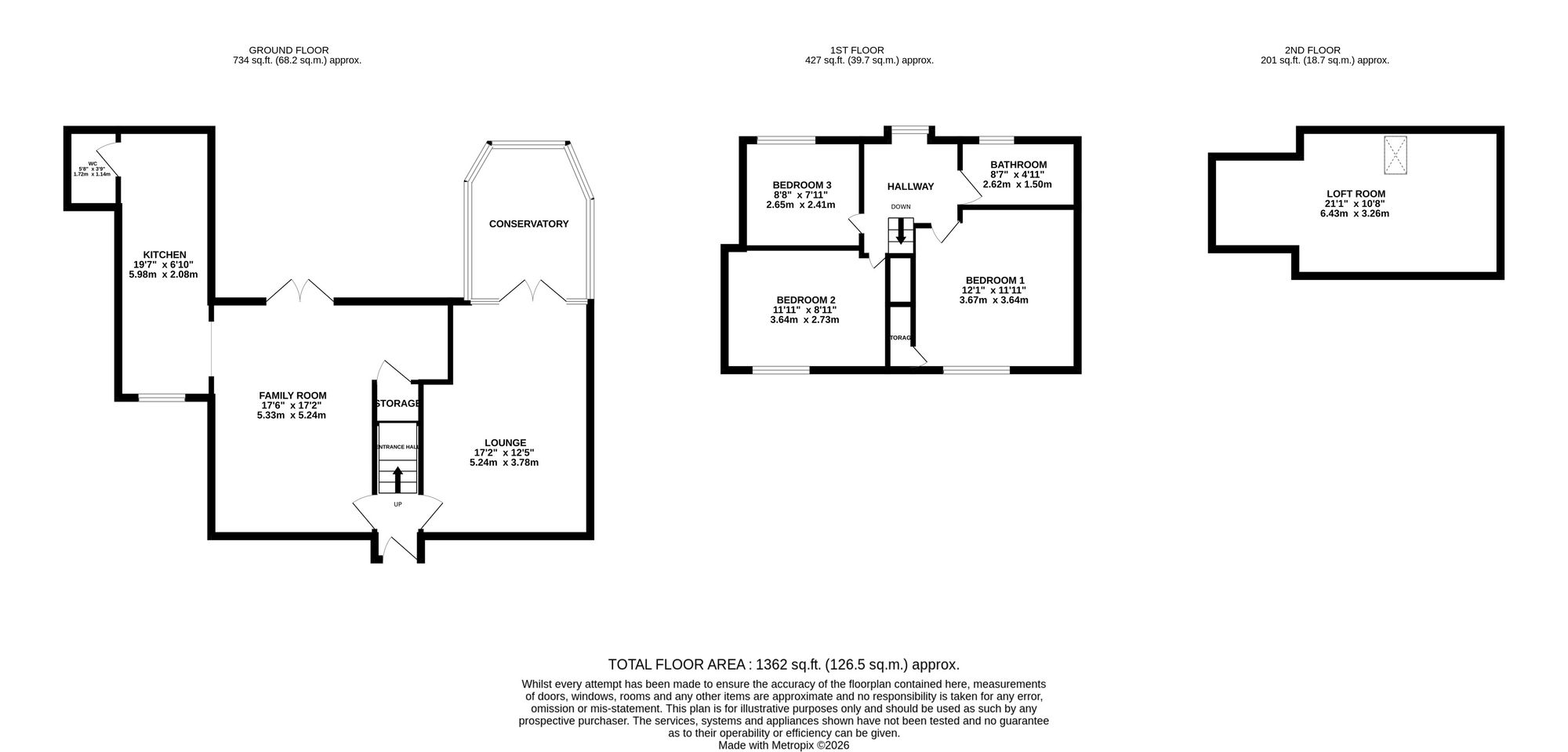 24 The Crescent, Stafford floorplan