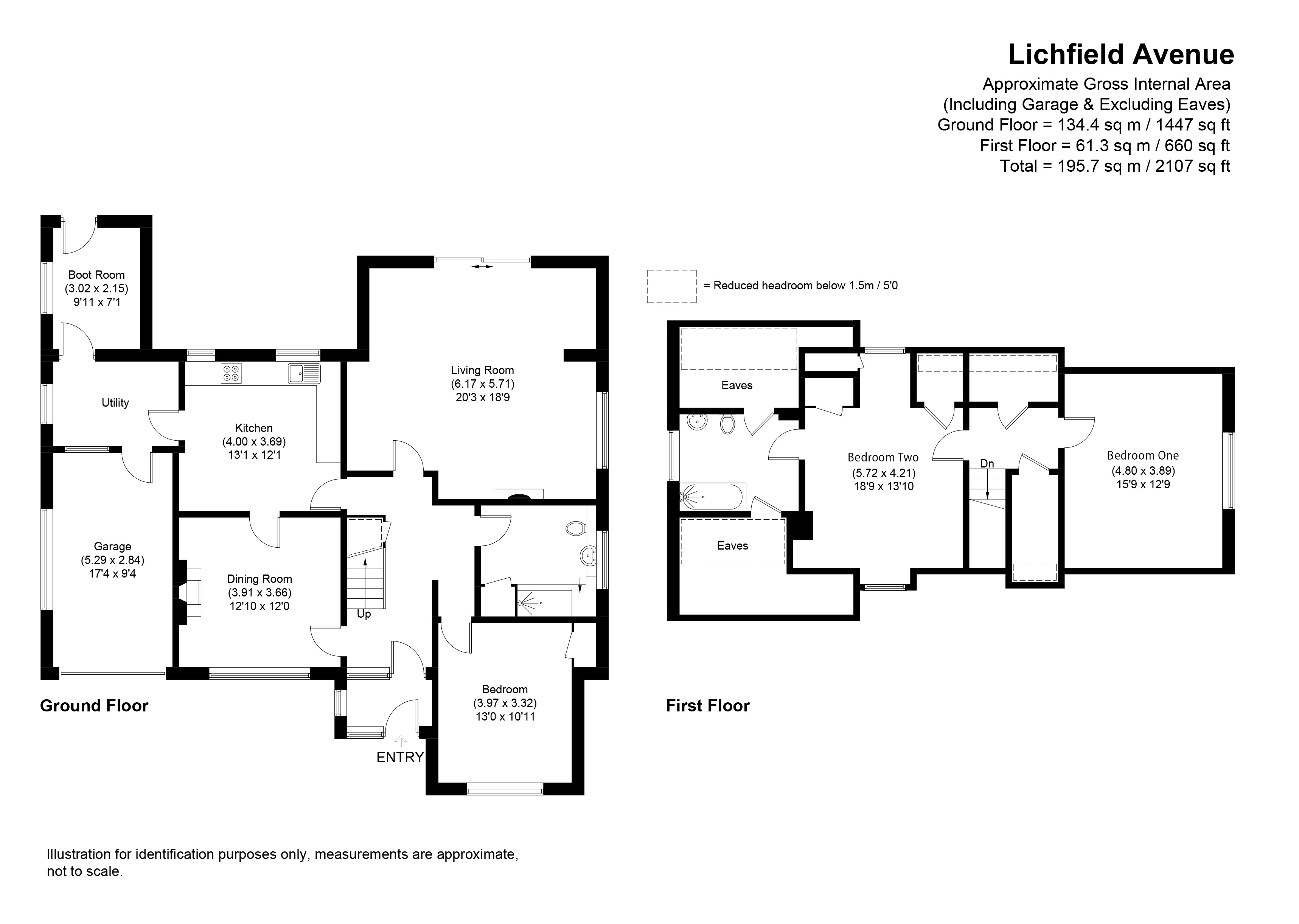 39, Lichfield Avenue, Evesham floorplan