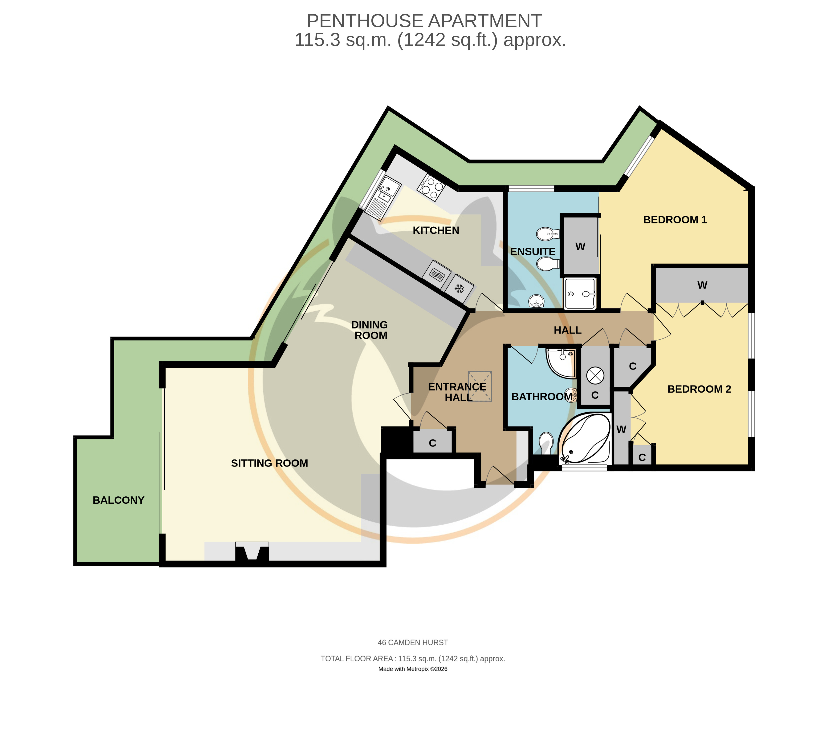 46, Camden Hurst, Lymington floorplan