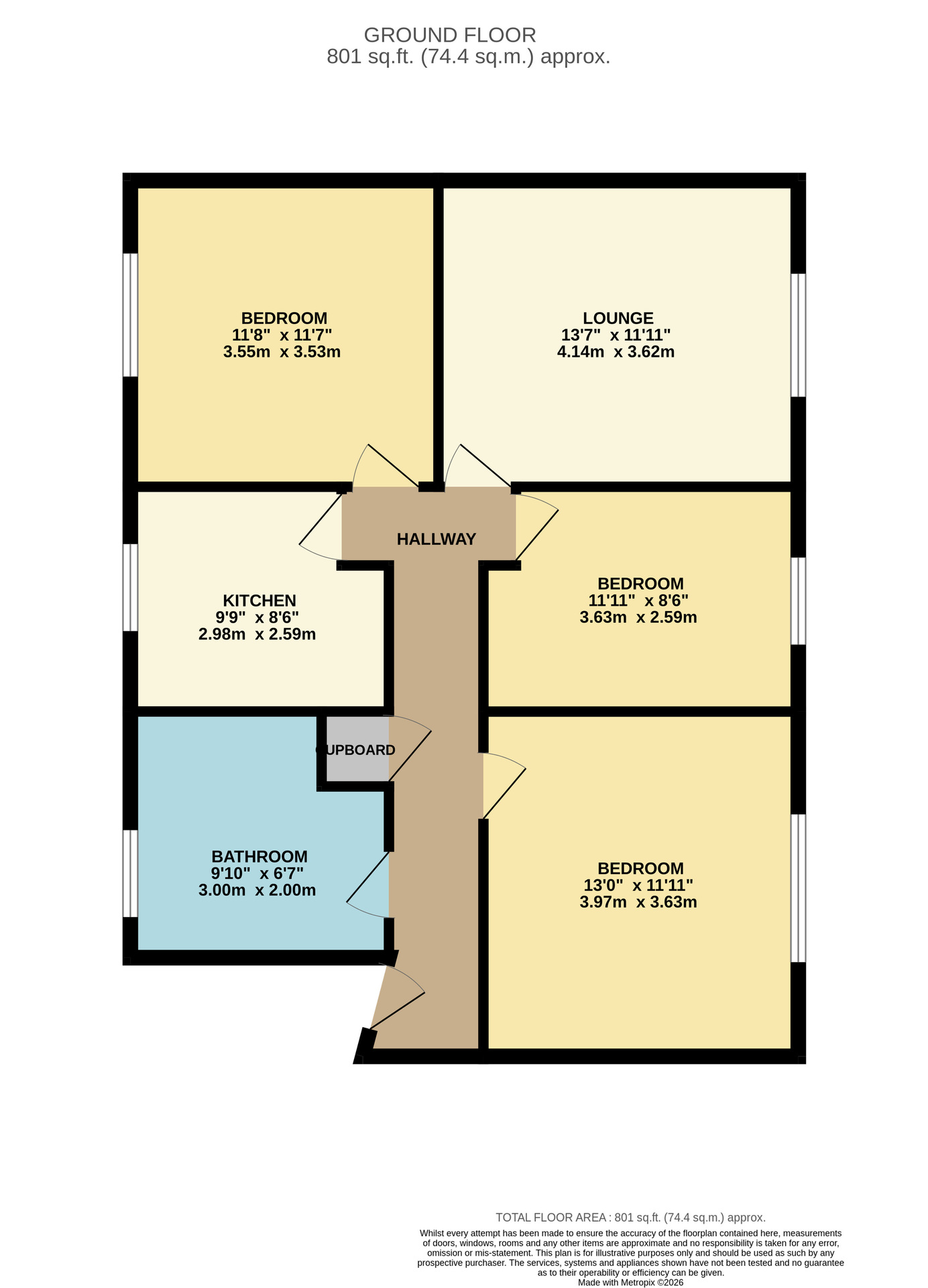 Flat F, 51 Castle Street, Aberdeen floorplan