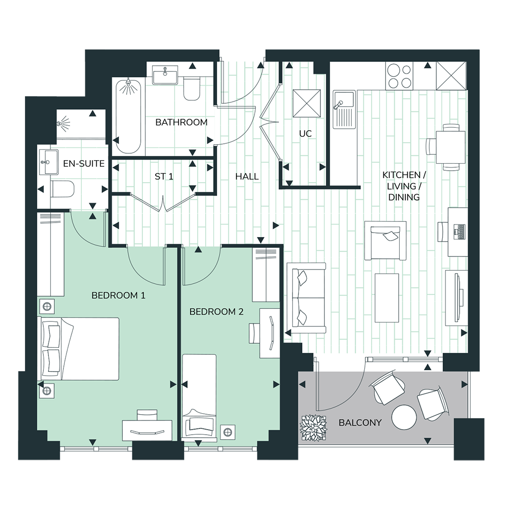 HA37562, 100 Woodgate Drive, London floorplan
