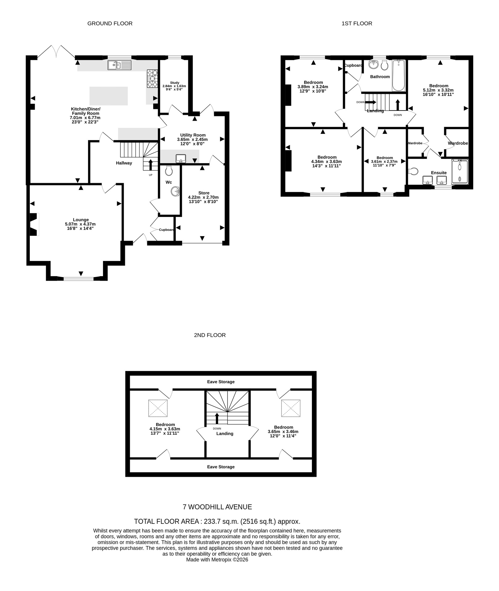 7 Woodhill Avenue, Portishead floorplan