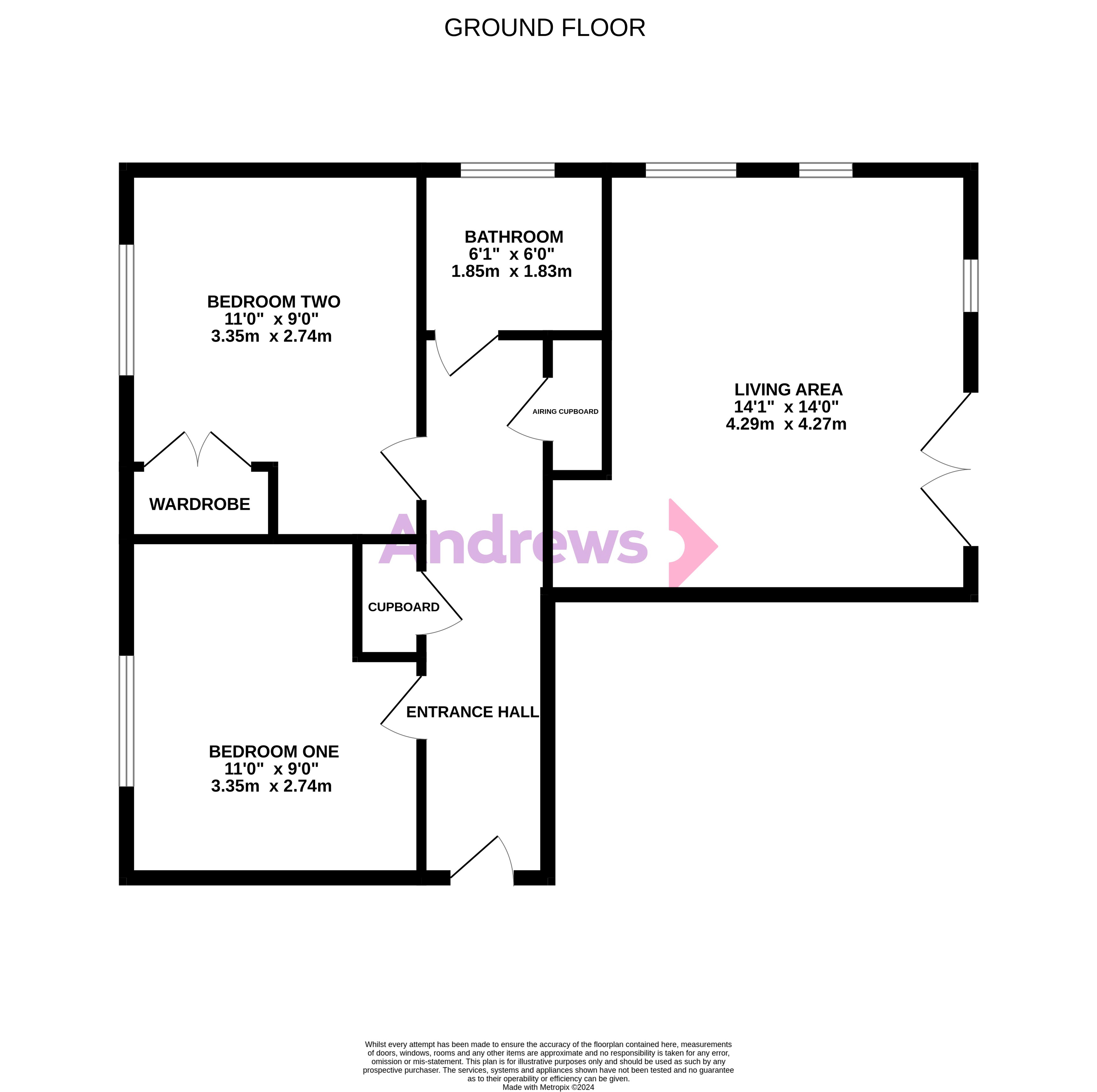 58, Arnold Road, Bristol floorplan