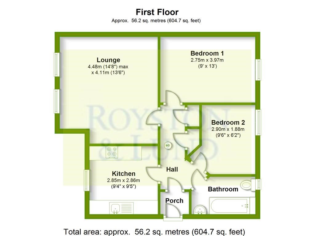 2 Bedrooms Flat to rent in Whitcliffe Gardens, The Square, Wb NG2