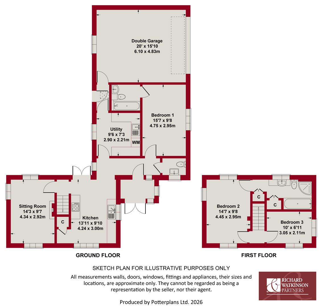 The Old Stackyard Barn, Mill Lane, Aslockton floorplan