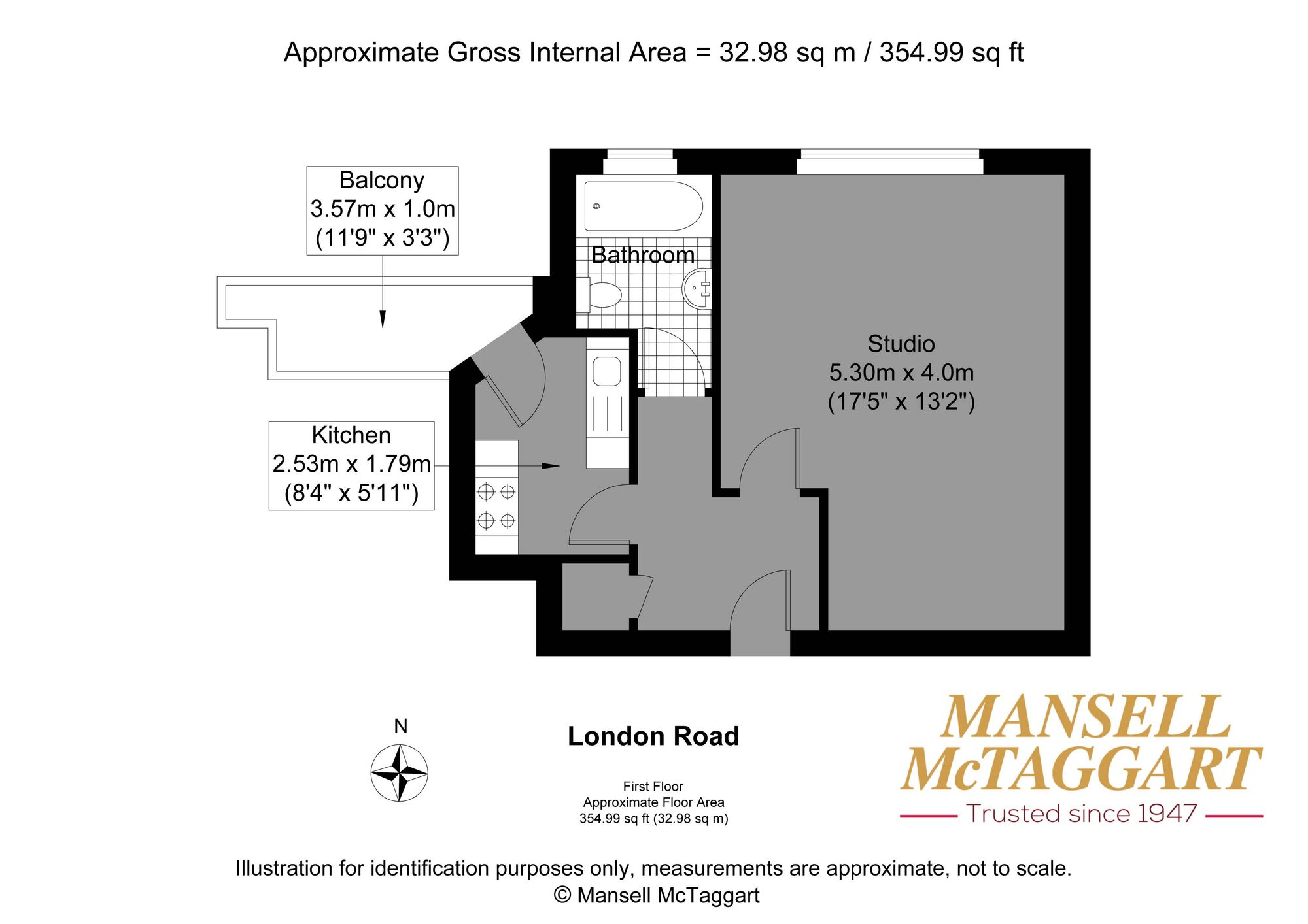 73 Withdean Court London Road, Brighton floorplan