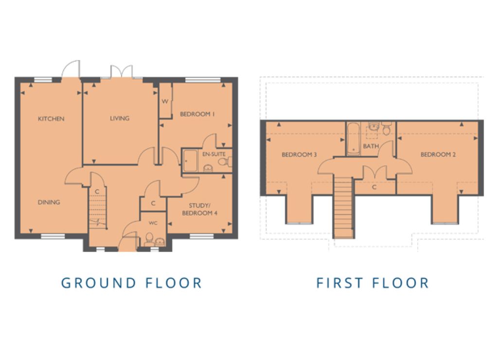 Plot 84a, The Blackwater, Meadow Gardens, Clacton-On-Sea floorplan