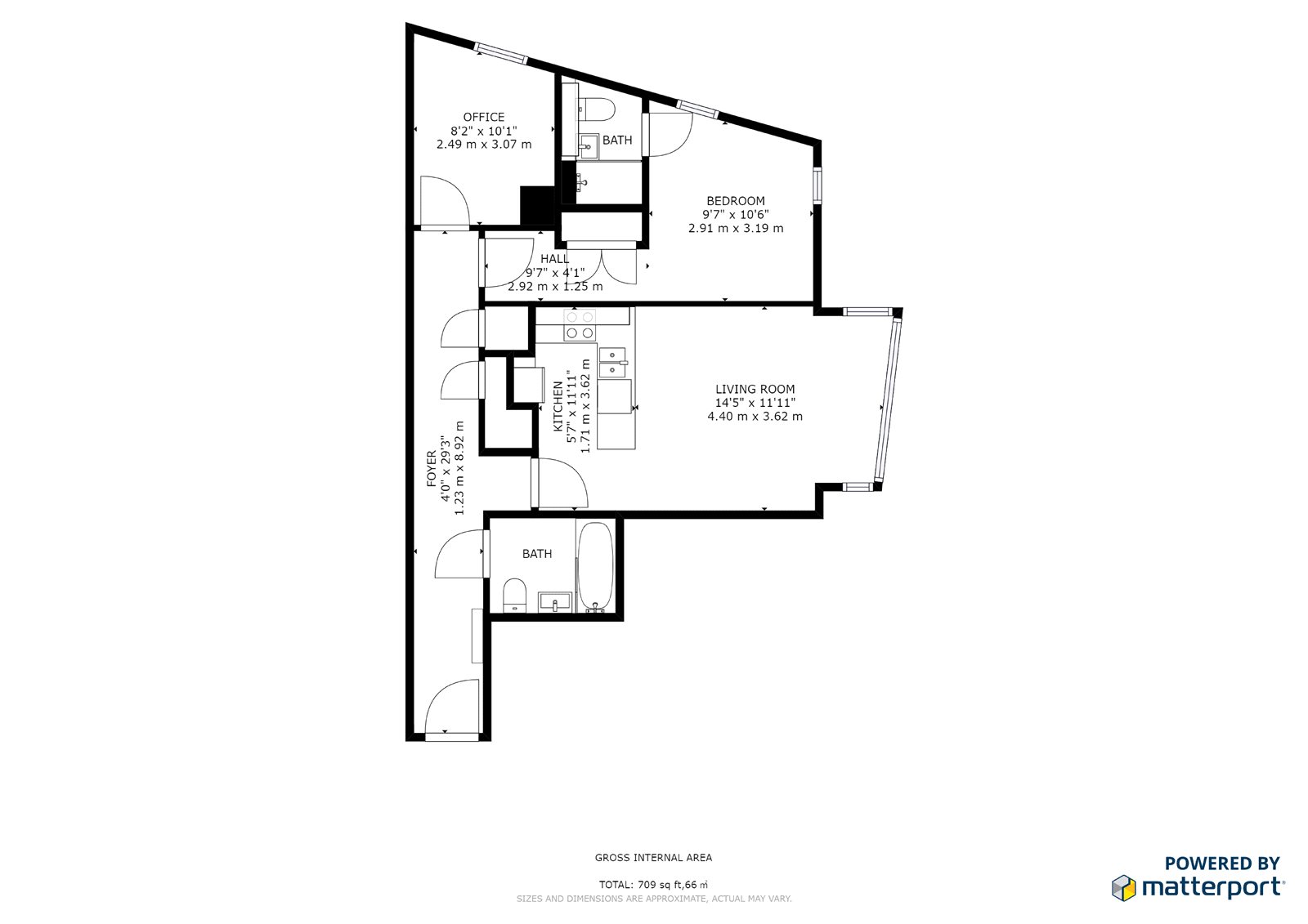 2 Bedrooms Flat to rent in Merchant Square East, London W2