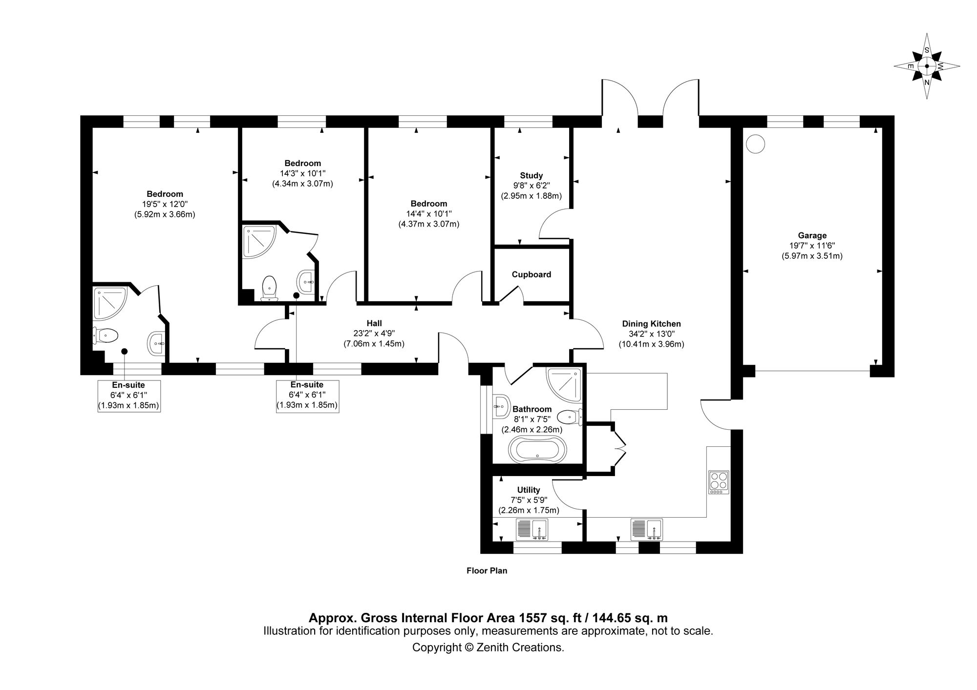 Bungalow, Spring View Scholebrook Lane, Tong floorplan