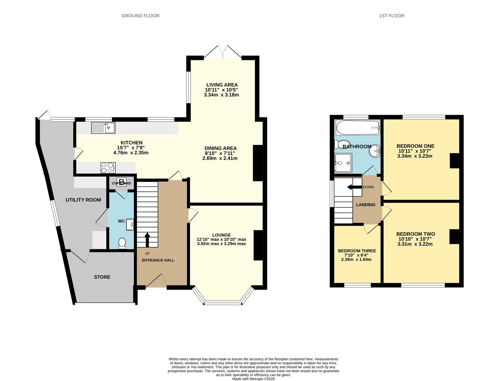74, Rosemary Road, Worcestershire floorplan