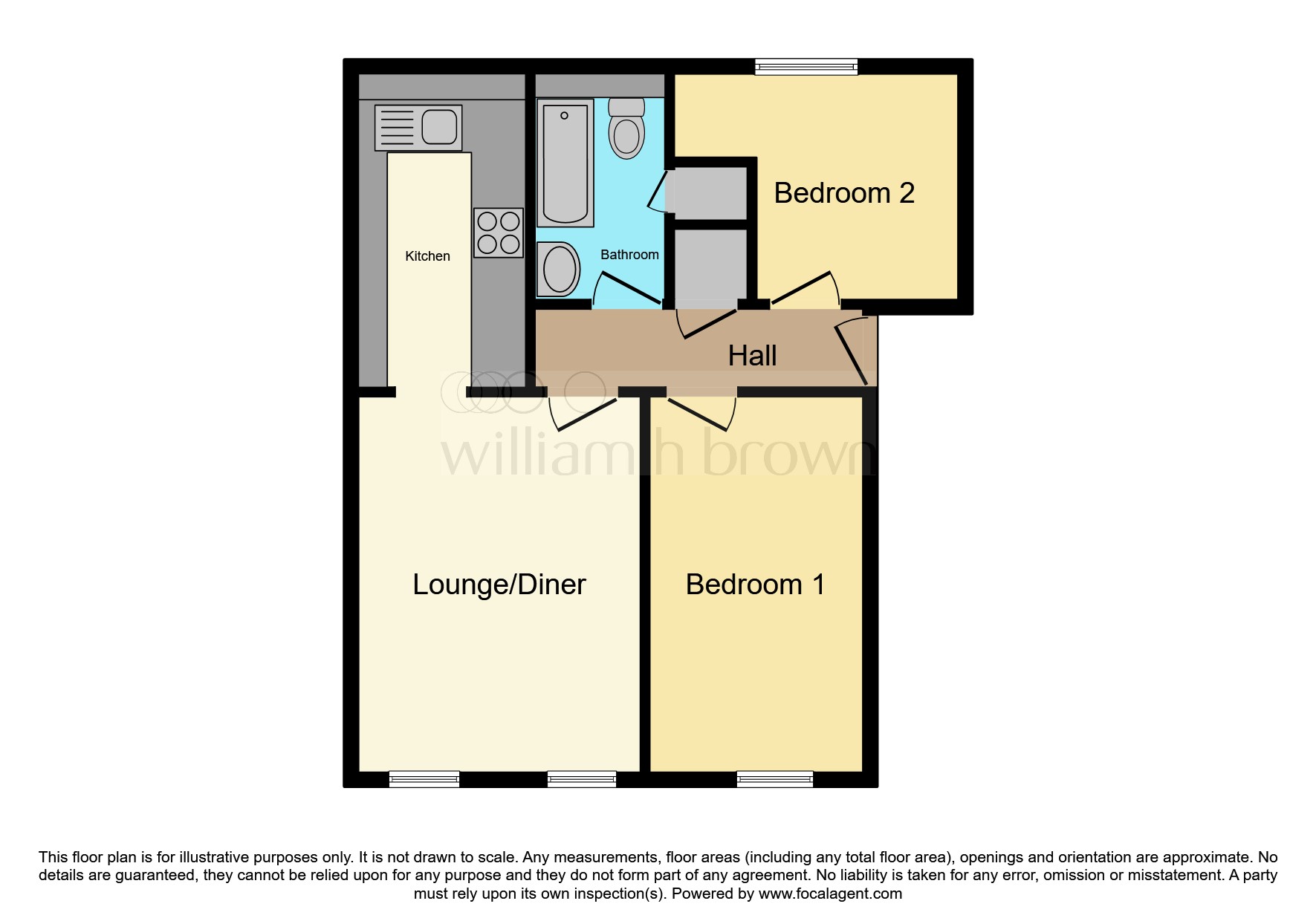 Flat 8, Moss Court, Wellington Street, Kettering floorplan