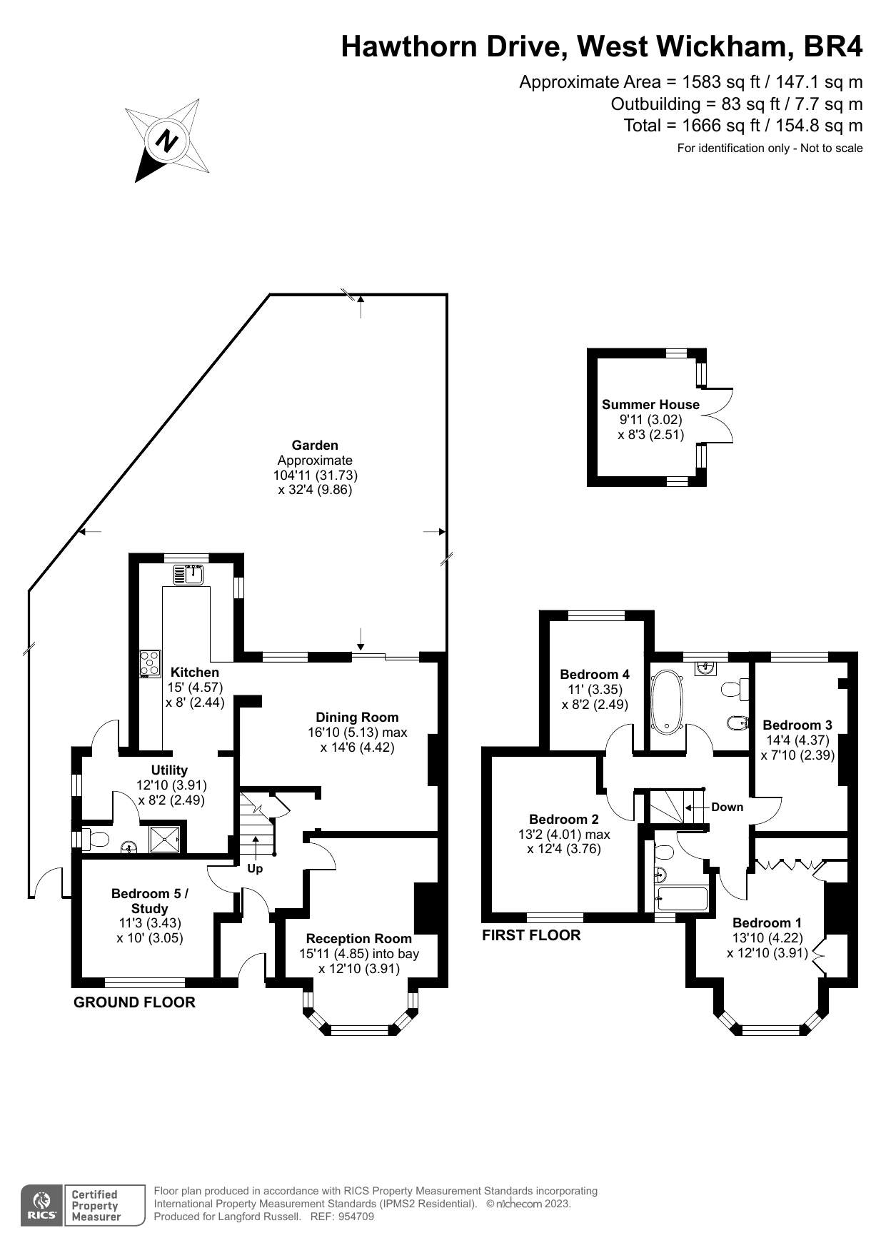 Hawthorn Drive, West Wickham BR4, 5 bedroom semidetached house for
