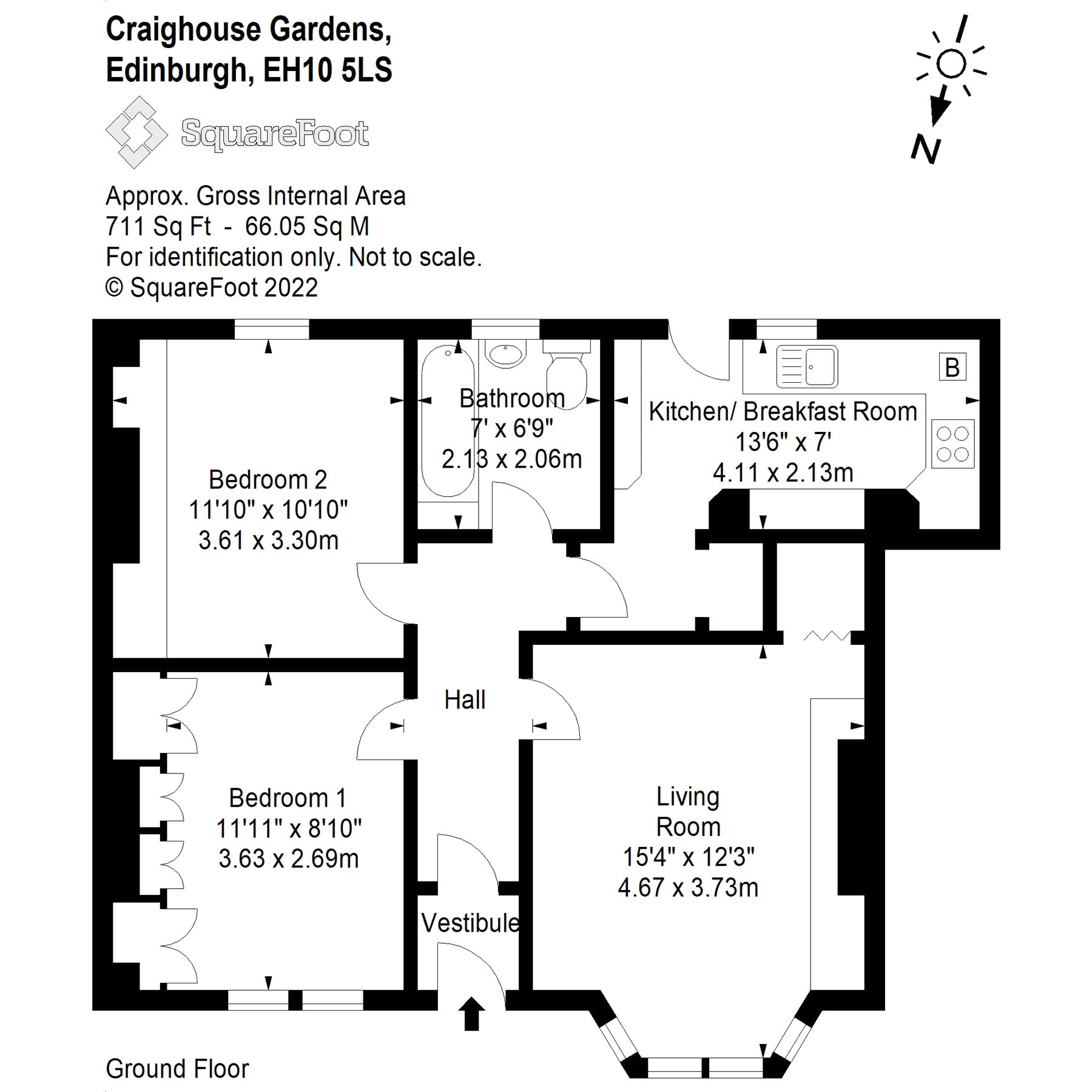 Craighouse Gardens, Morningside, Edinburgh EH10, 2 bedroom flat for
