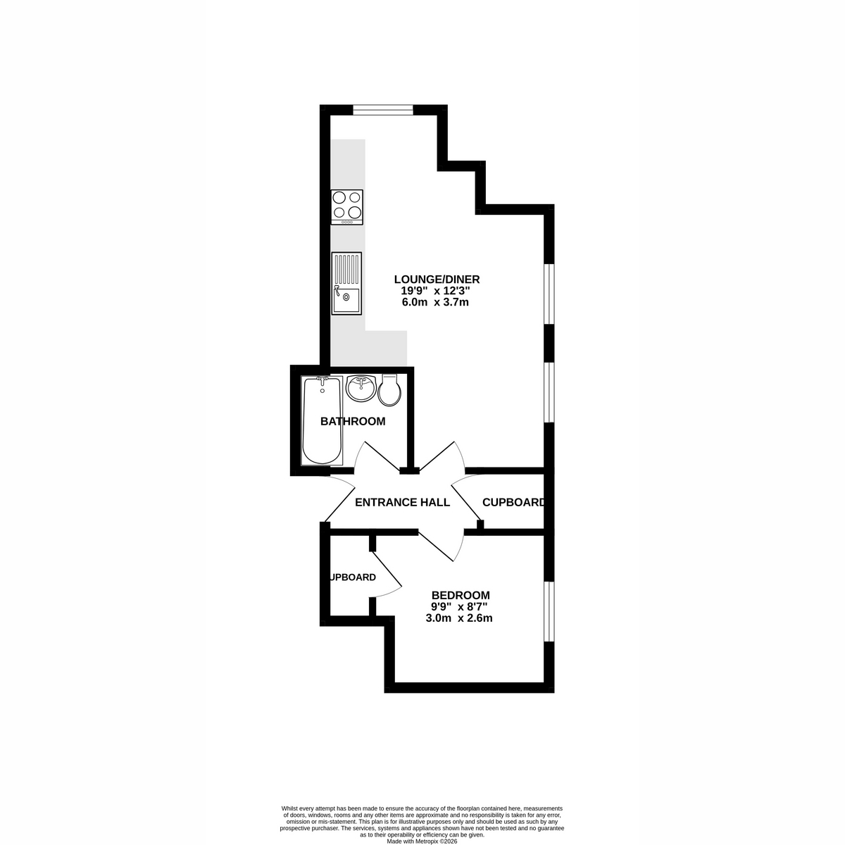 Flat 64, Columbia House, Romany Road, Worthing floorplan