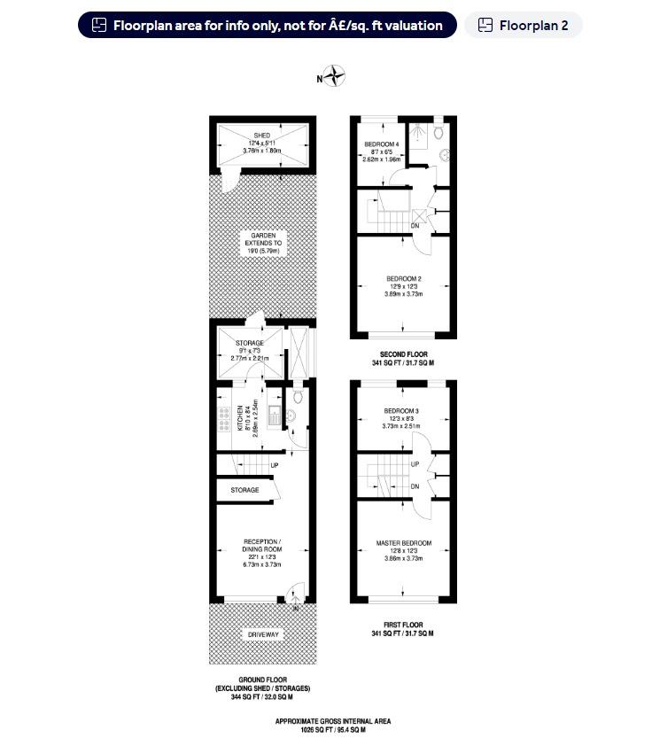77, The Croft, Wembley floorplan