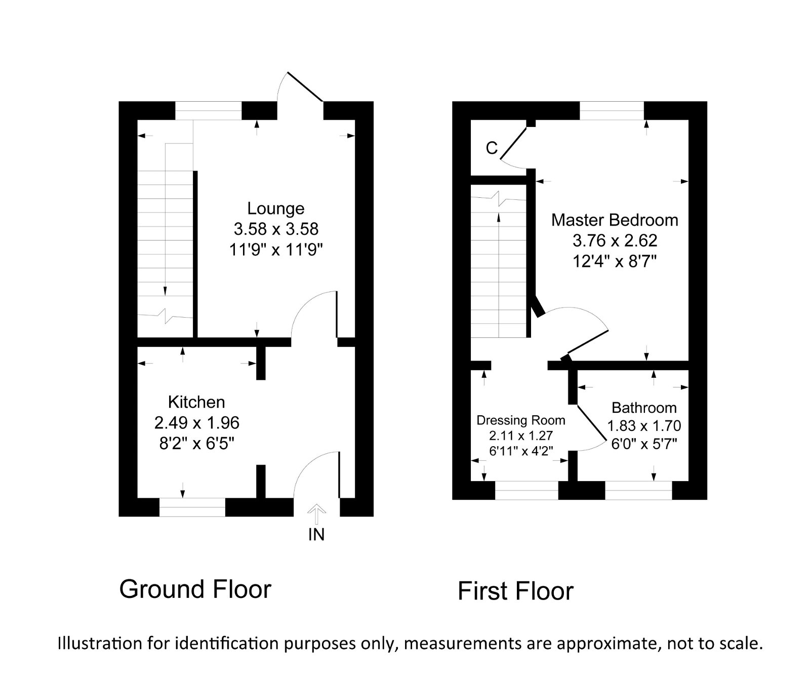 Millers Dyke, Quedgeley, Gloucester GL2, 1 bedroom terraced house for