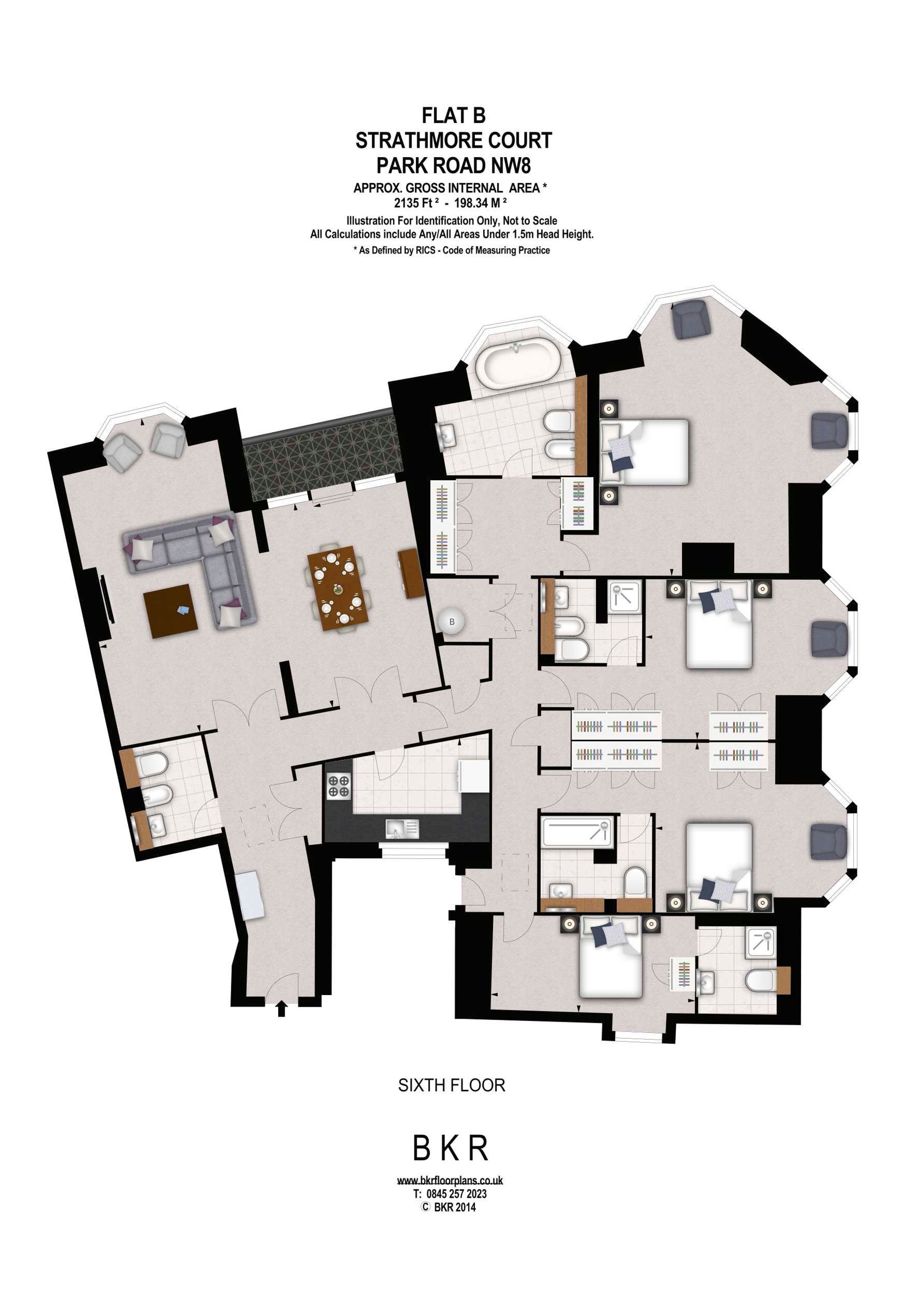 Penthouse B, London floorplan