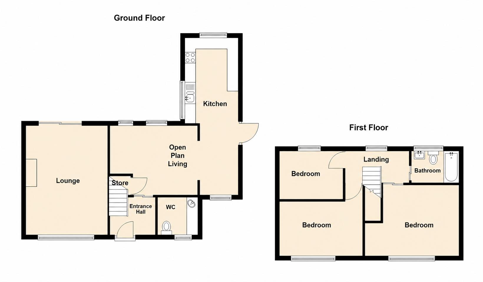 6, Elm Avenue, Nuthall floorplan