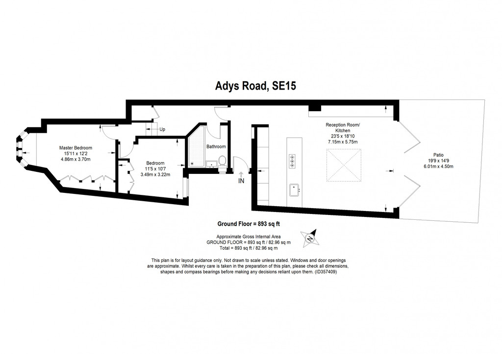 61a, Adys Road, Peckham Rye floorplan