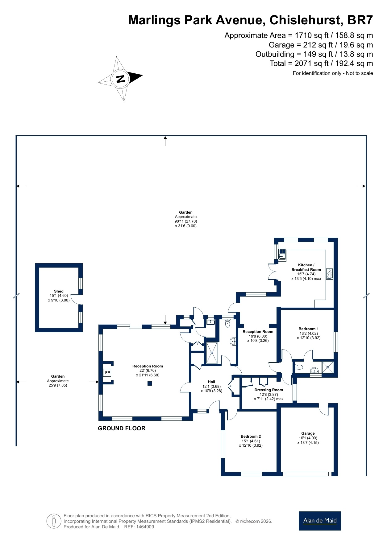 68, Marlings Park Avenue, Chislehurst floorplan