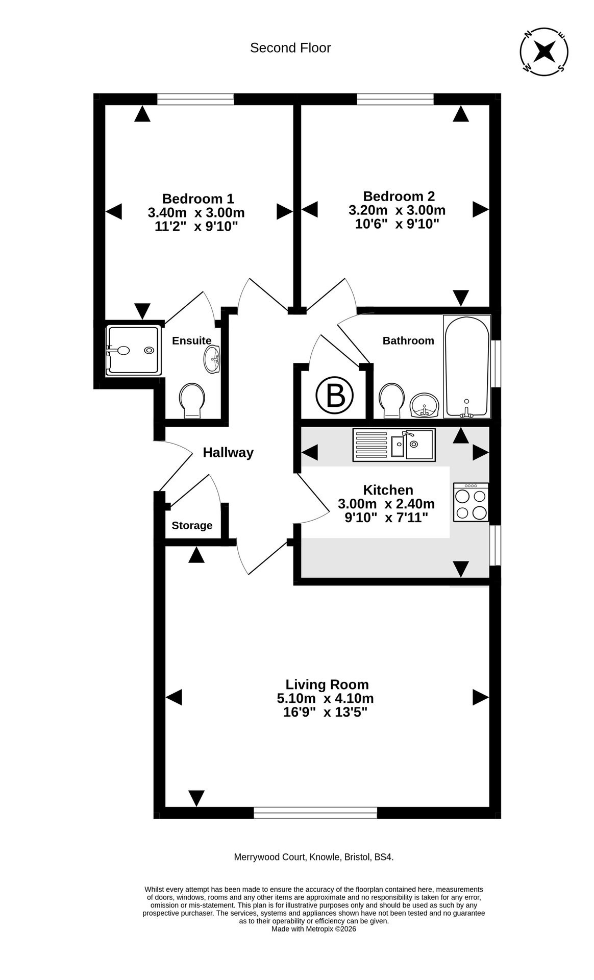 Flat 6, Bristol floorplan