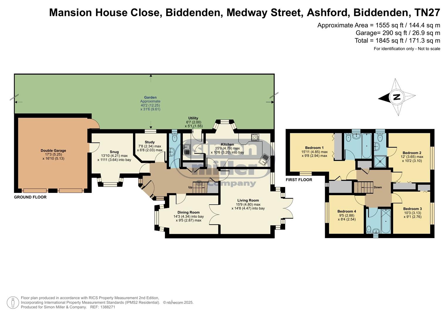 9, Mansion House Close, Ashford floorplan