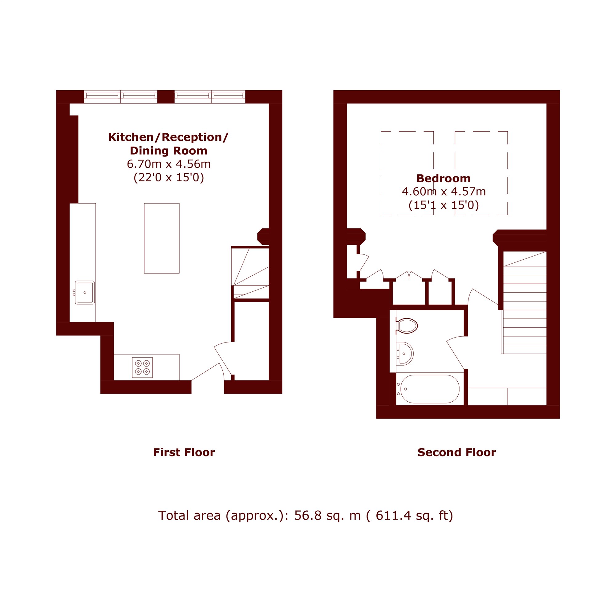 Flat 8, Simon Court, 16, Saltram Crescent, London floorplan